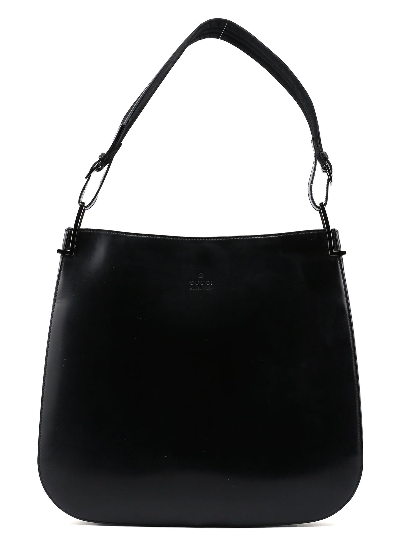 Black Patent Leather Shoulder Bag