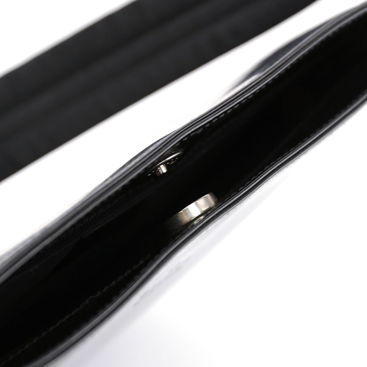 Black Patent Leather Shoulder Bag