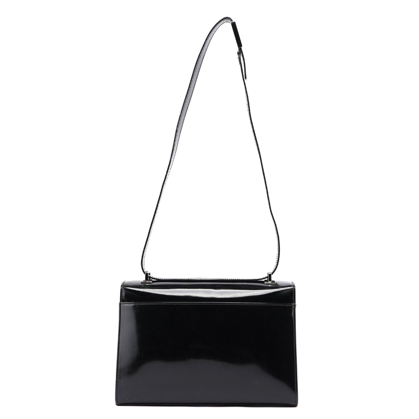 Black Patent Leather Shoulder Bag