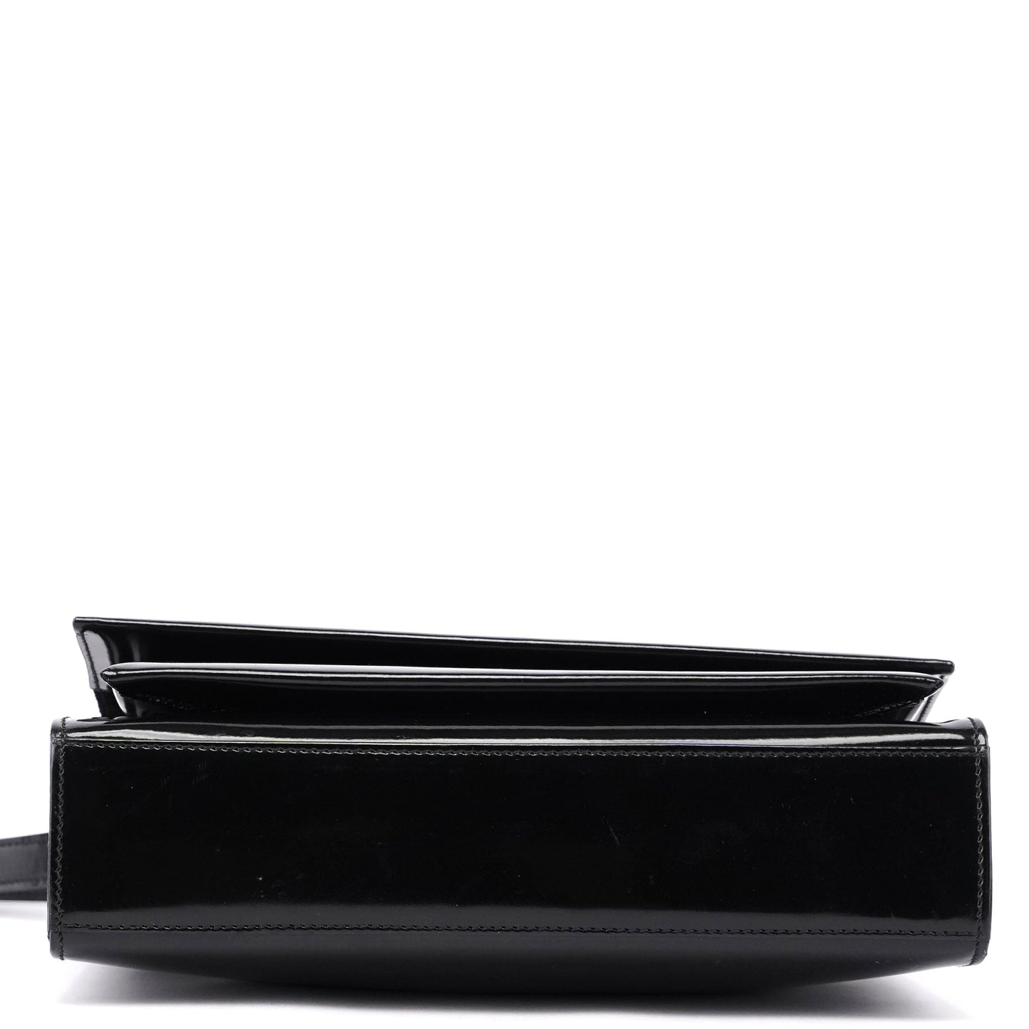 Black Patent Leather Shoulder Bag