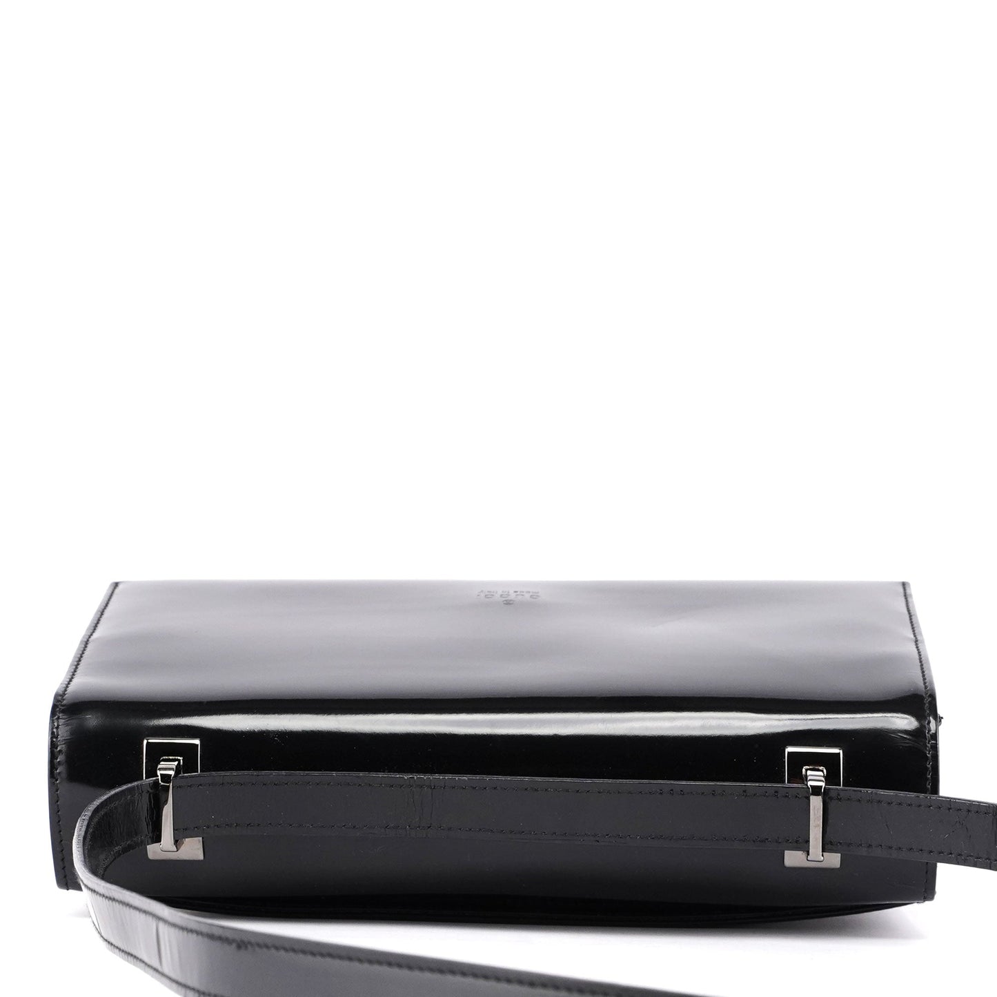 Black Patent Leather Shoulder Bag