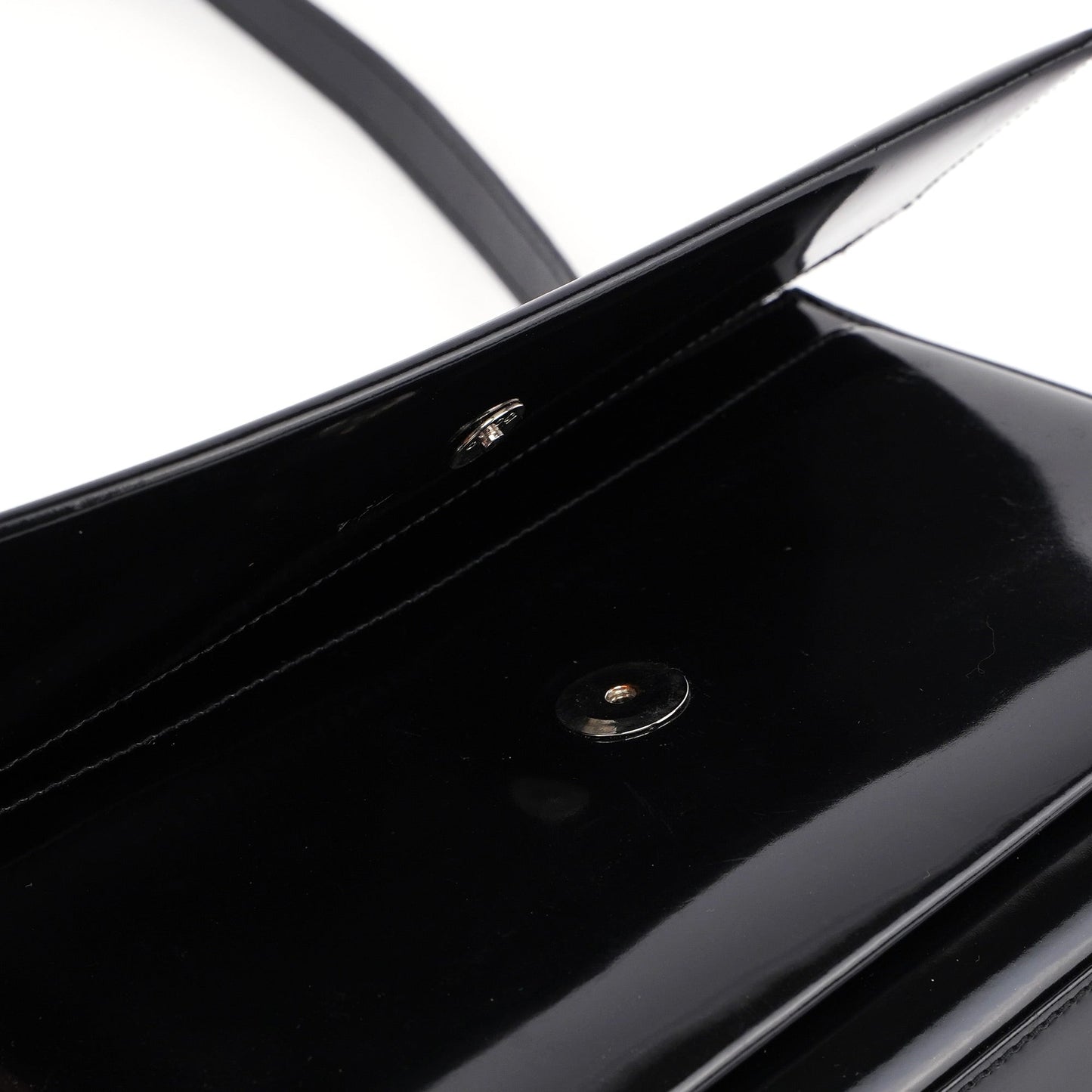 Black Patent Leather Shoulder Bag