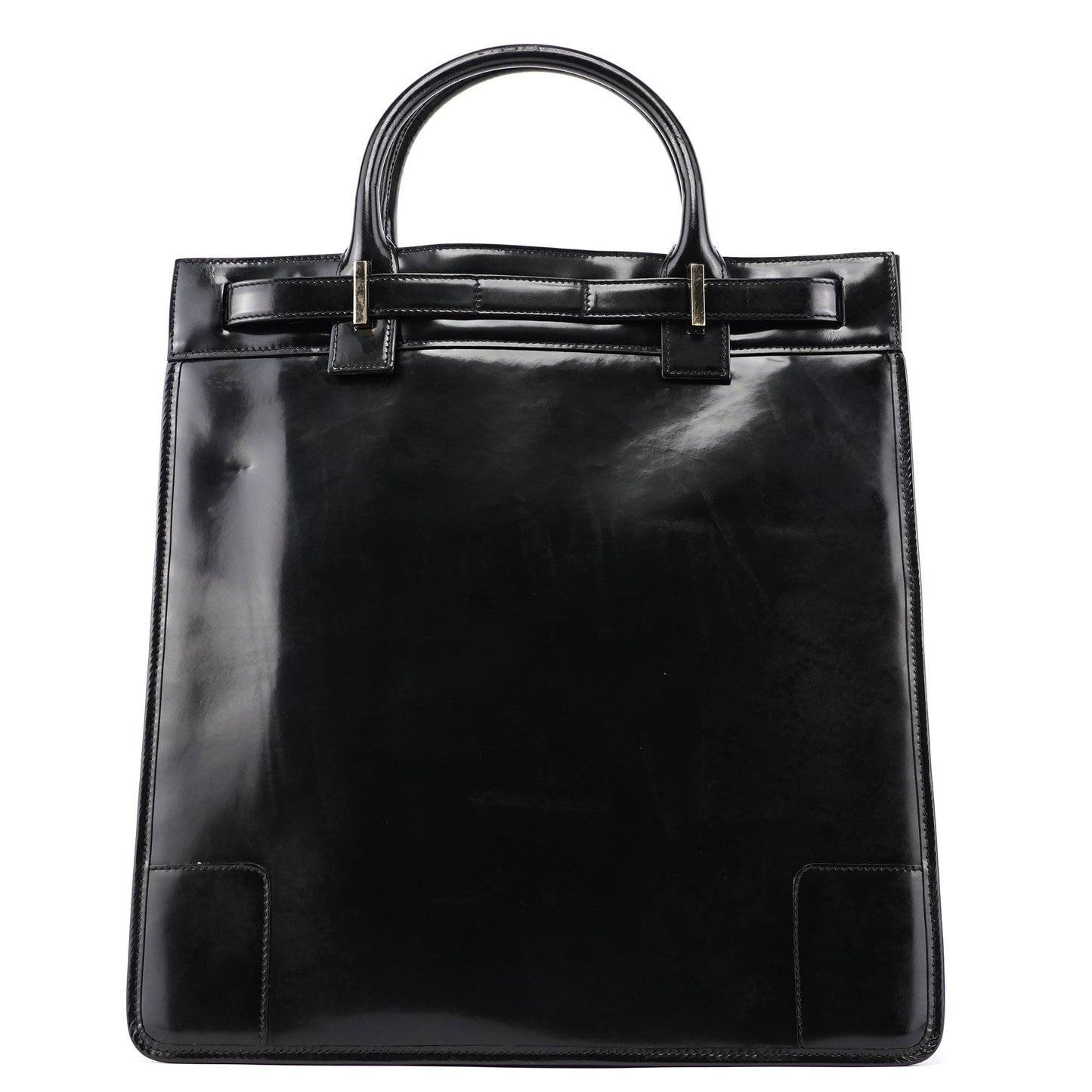 Black Patent Leather Tote
