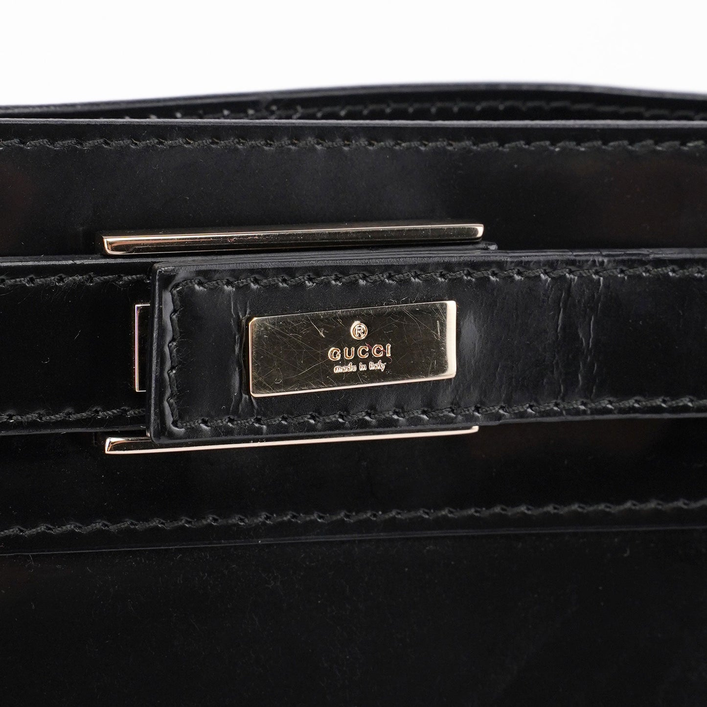 Black Patent Leather Tote