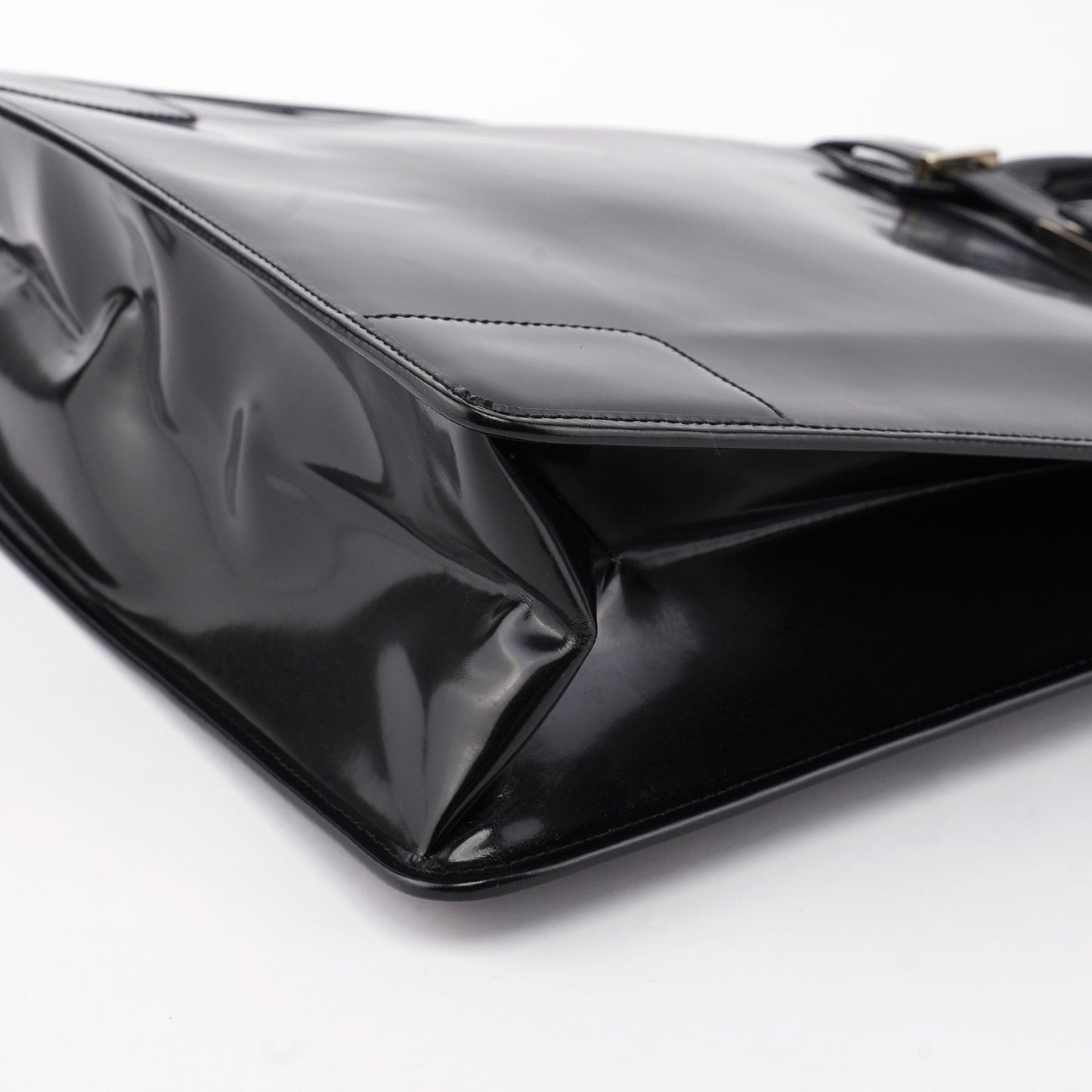 Black Patent Leather Tote