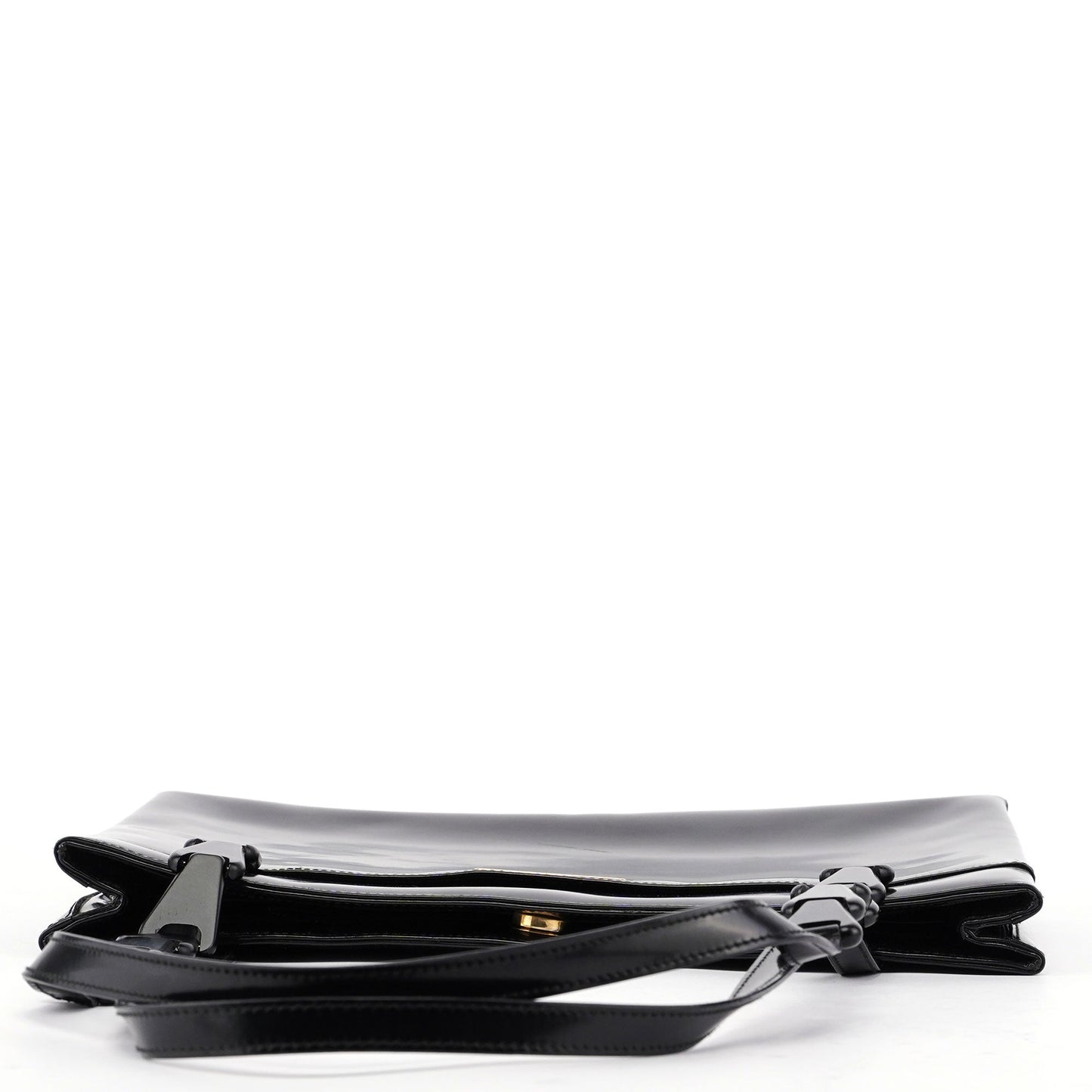 Black Patent Leather Tote