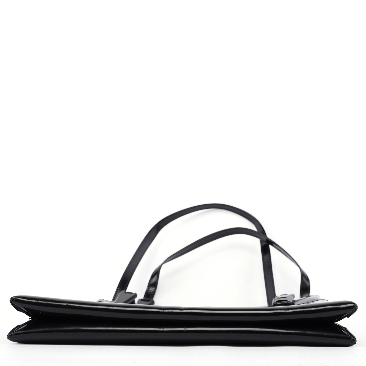 Black Patent Leather Tote