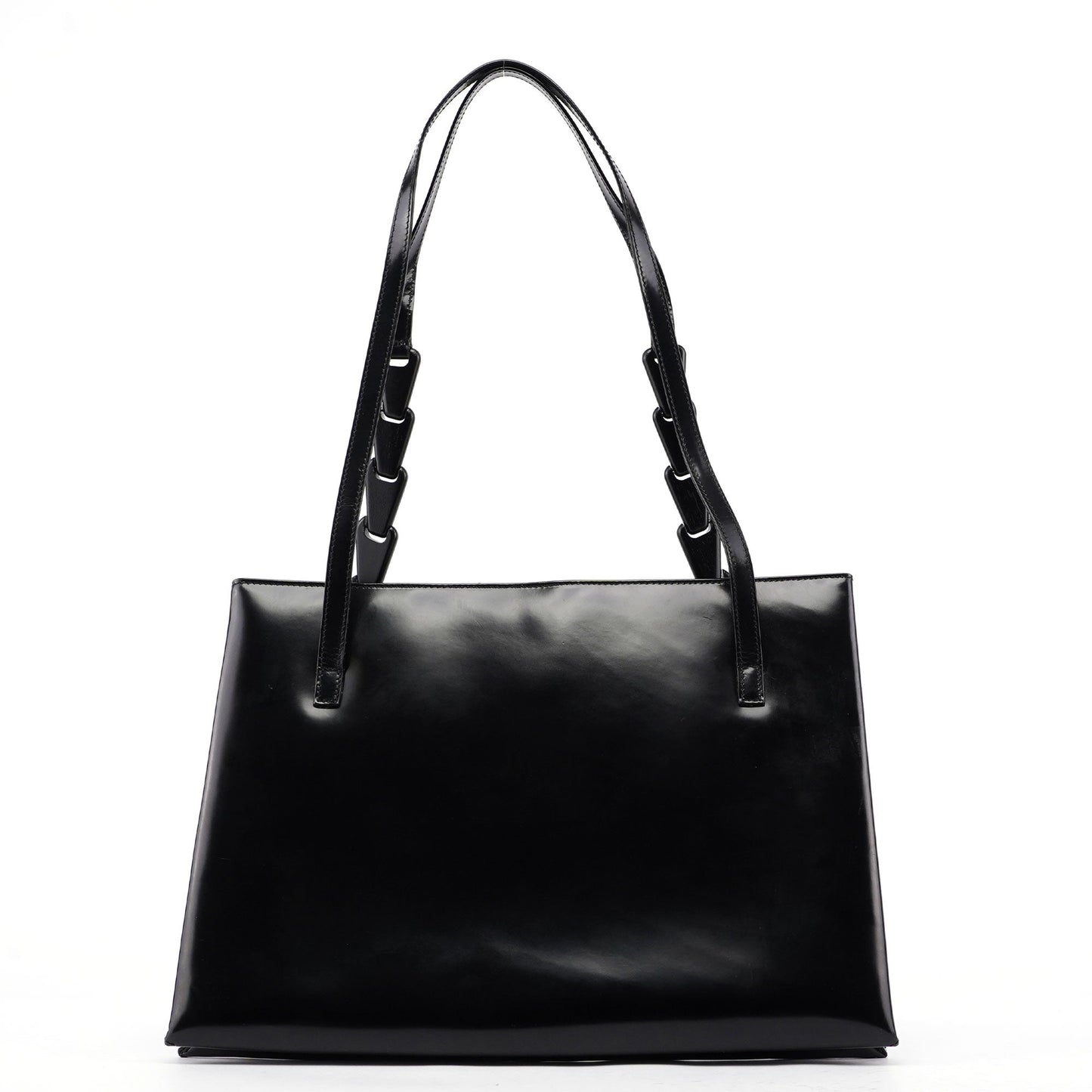 Black Patent Leather Tote