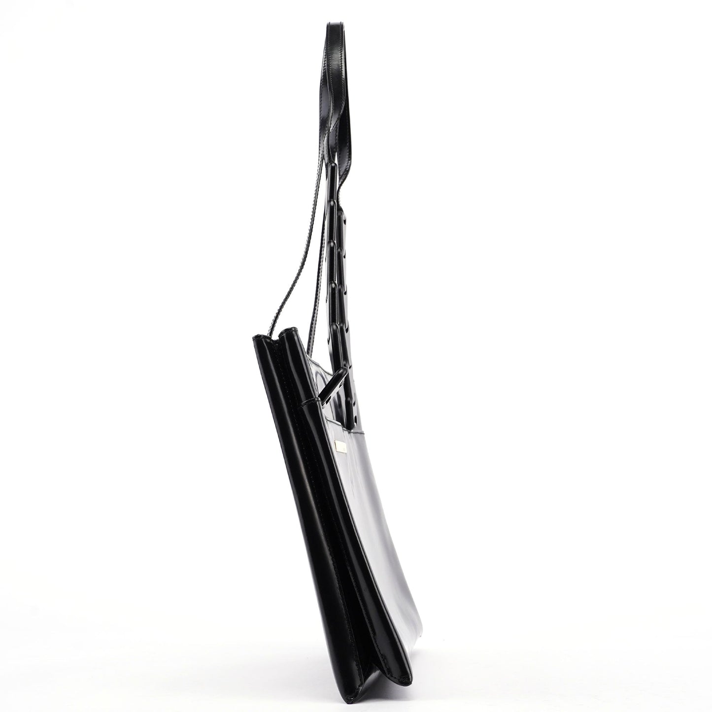 Black Patent Leather Tote