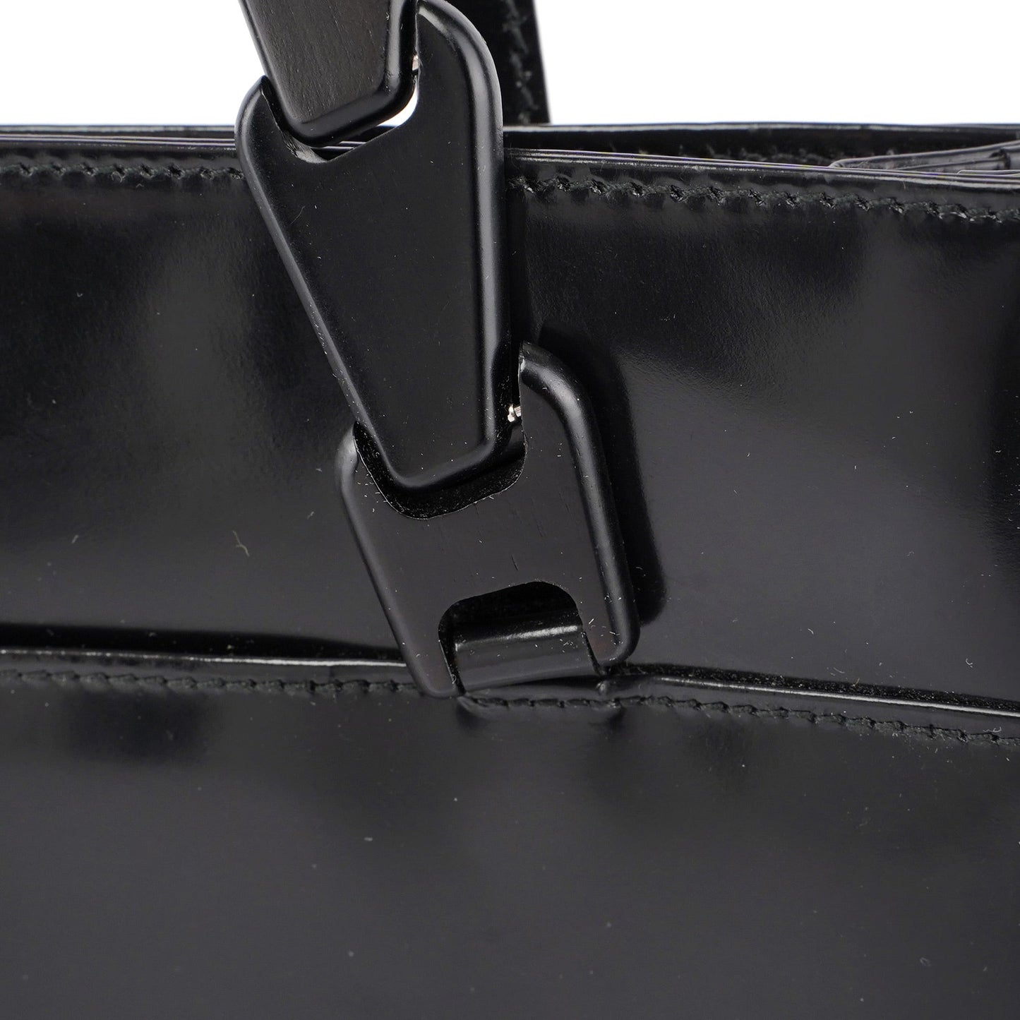 Black Patent Leather Tote