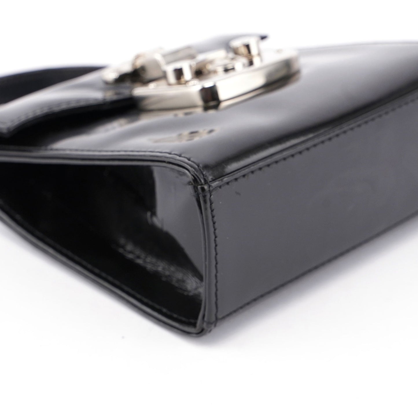 Black Patent Micro Ladylock