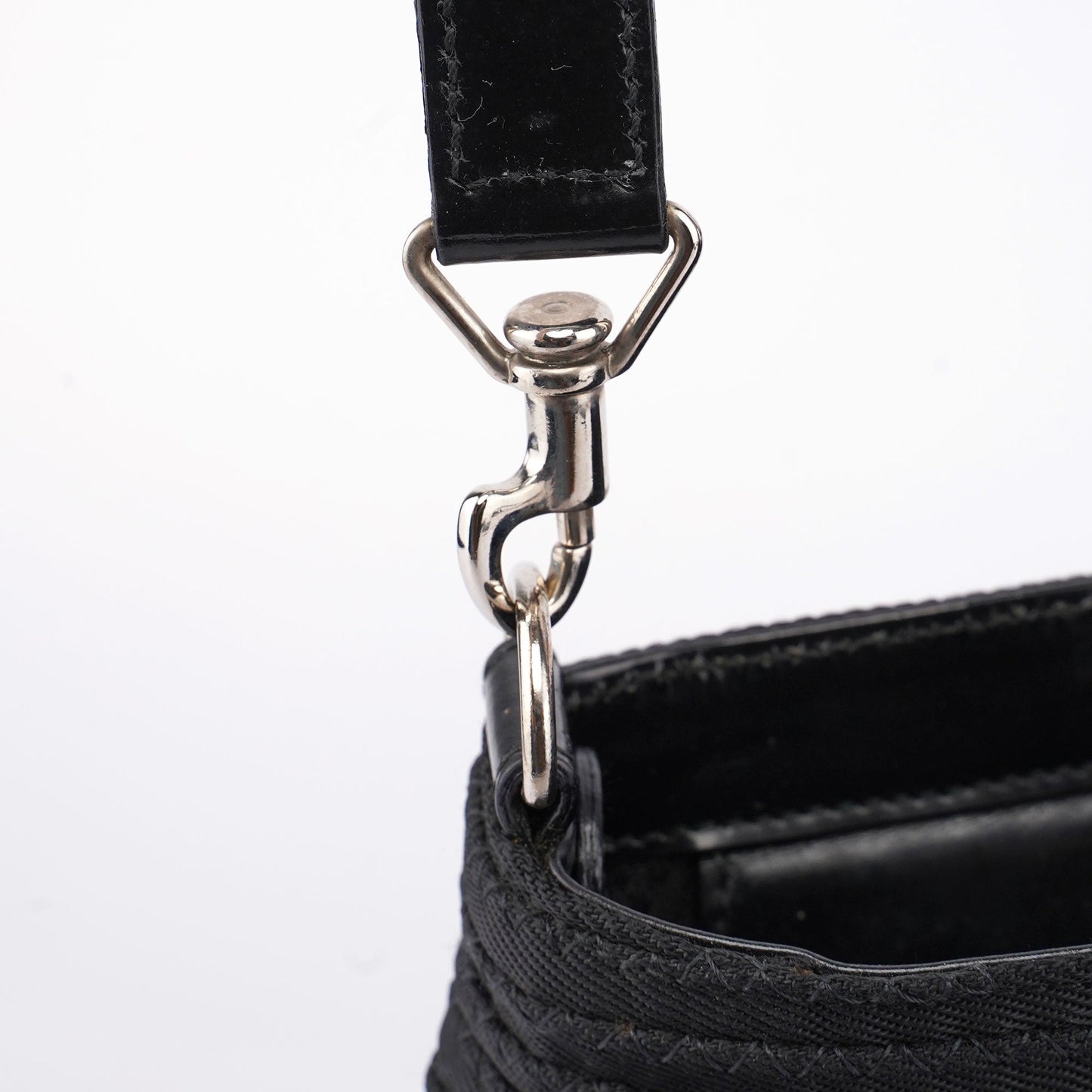 Black Quilted Bamboo Tote