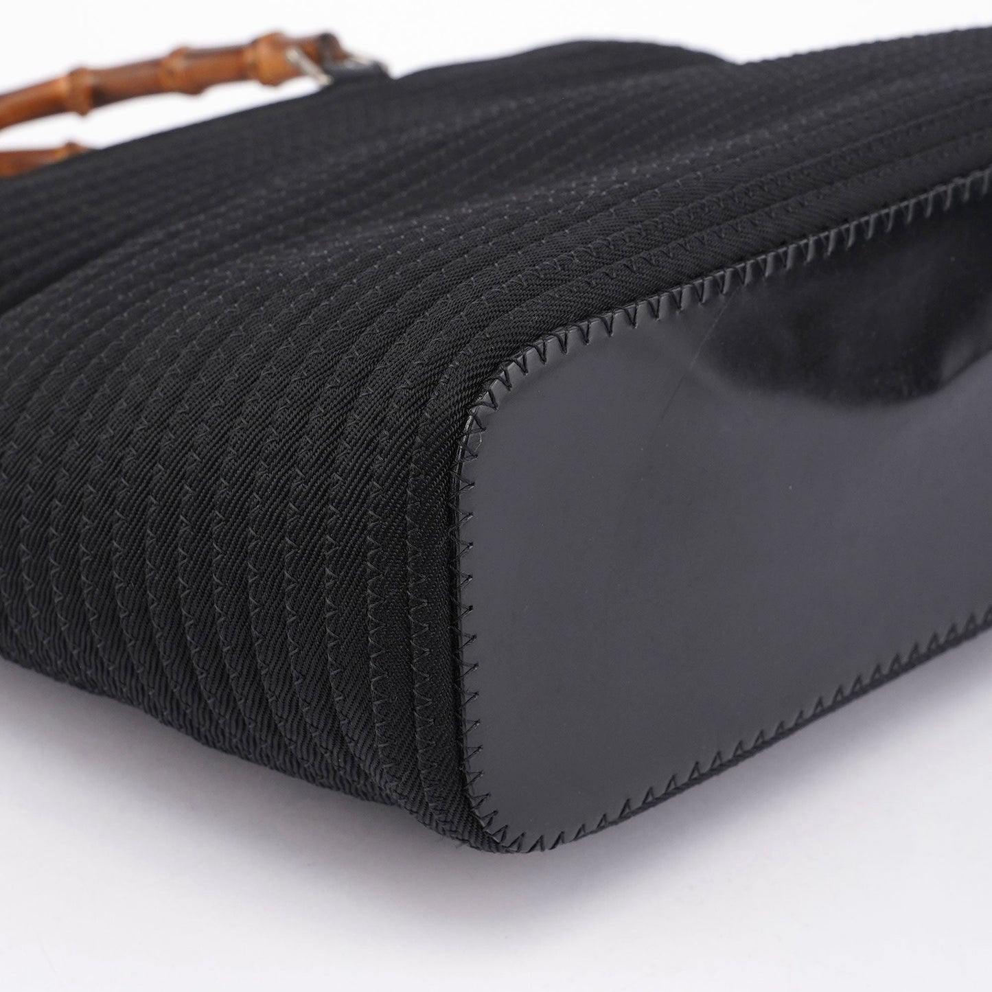 Black Quilted Bamboo Tote