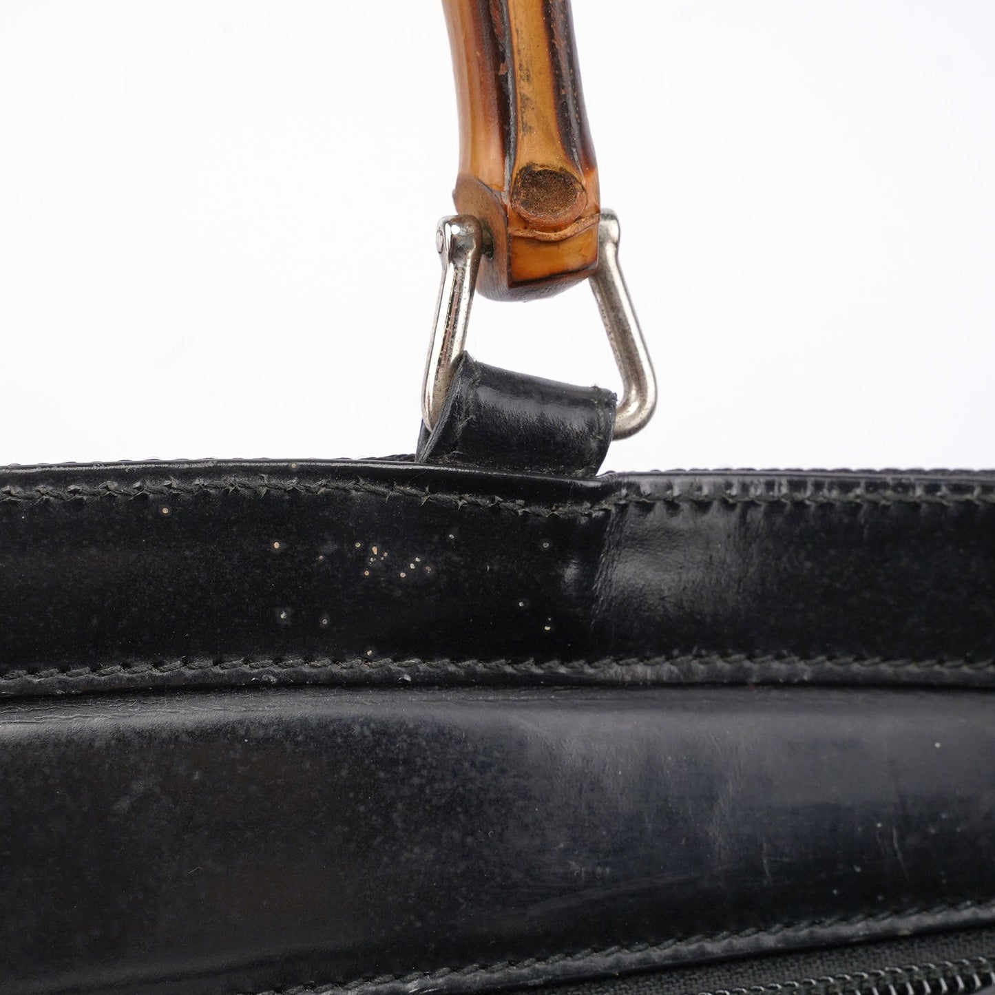 Black Quilted Bamboo Tote