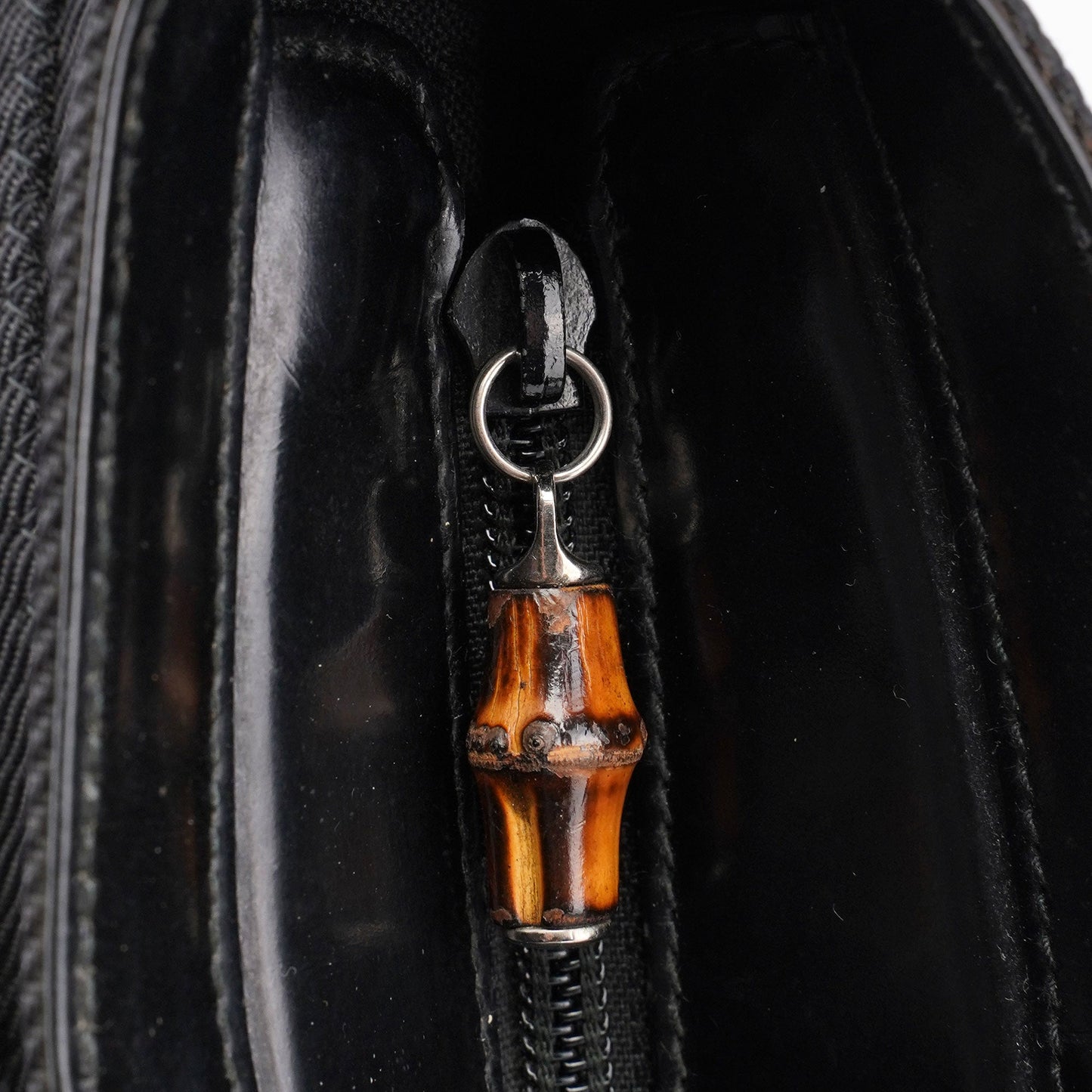 Black Quilted Bamboo Tote