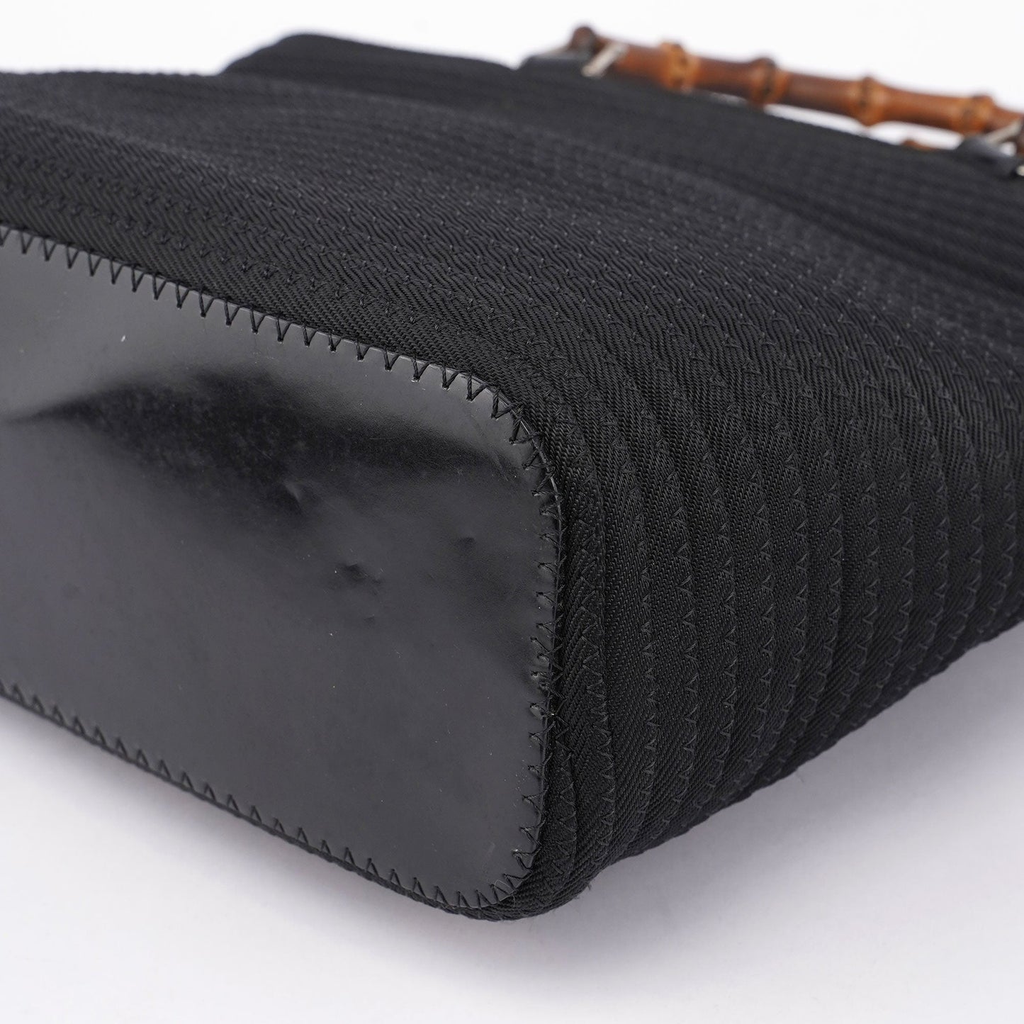 Black Quilted Bamboo Tote