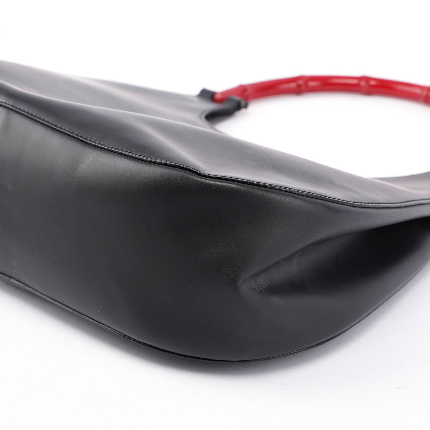 Black Red Bamboo Shoulder Bag