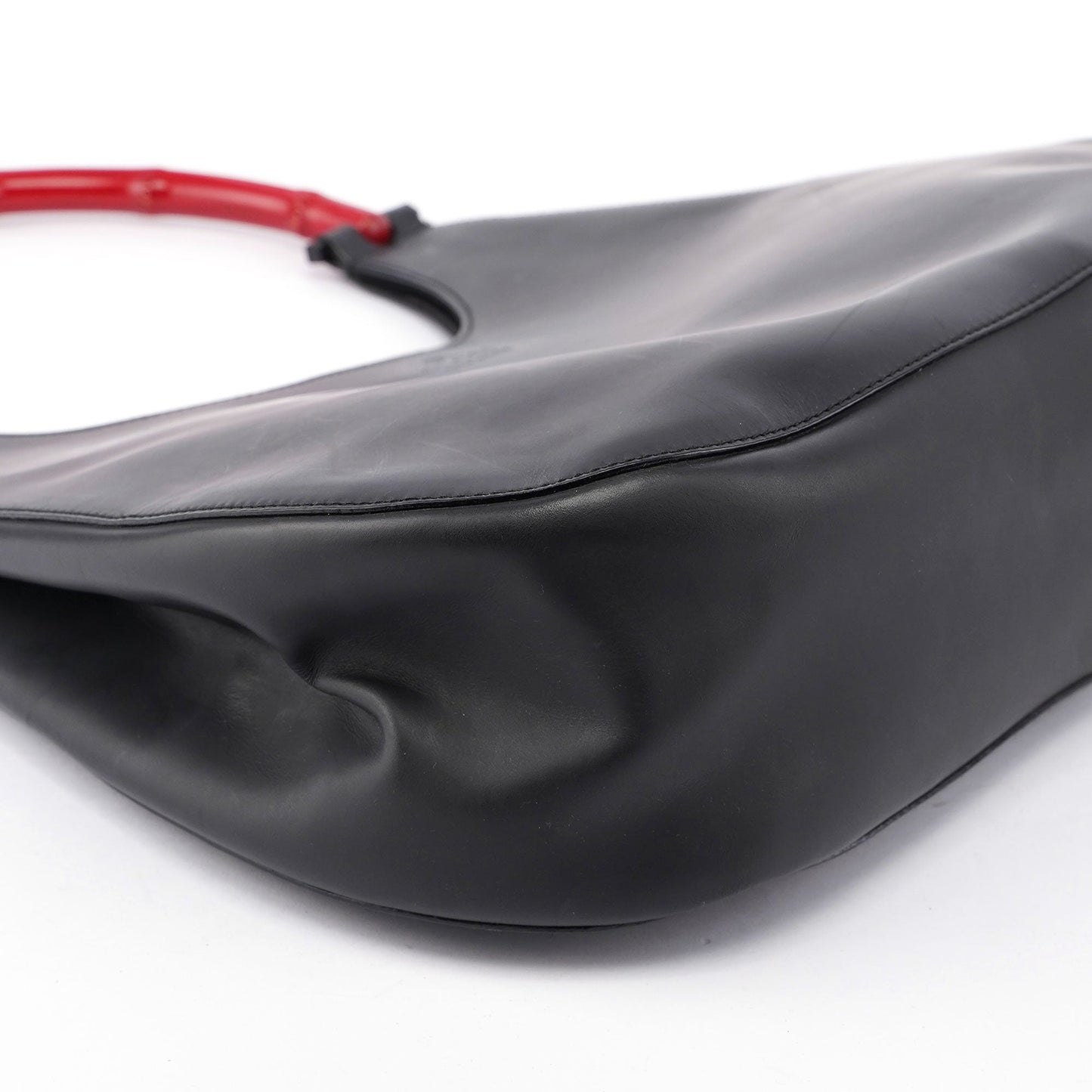 Black Red Bamboo Shoulder Bag