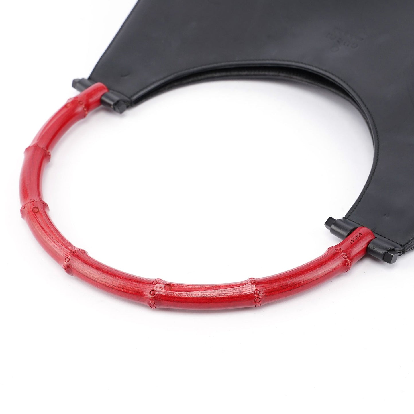 Black Red Bamboo Shoulder Bag