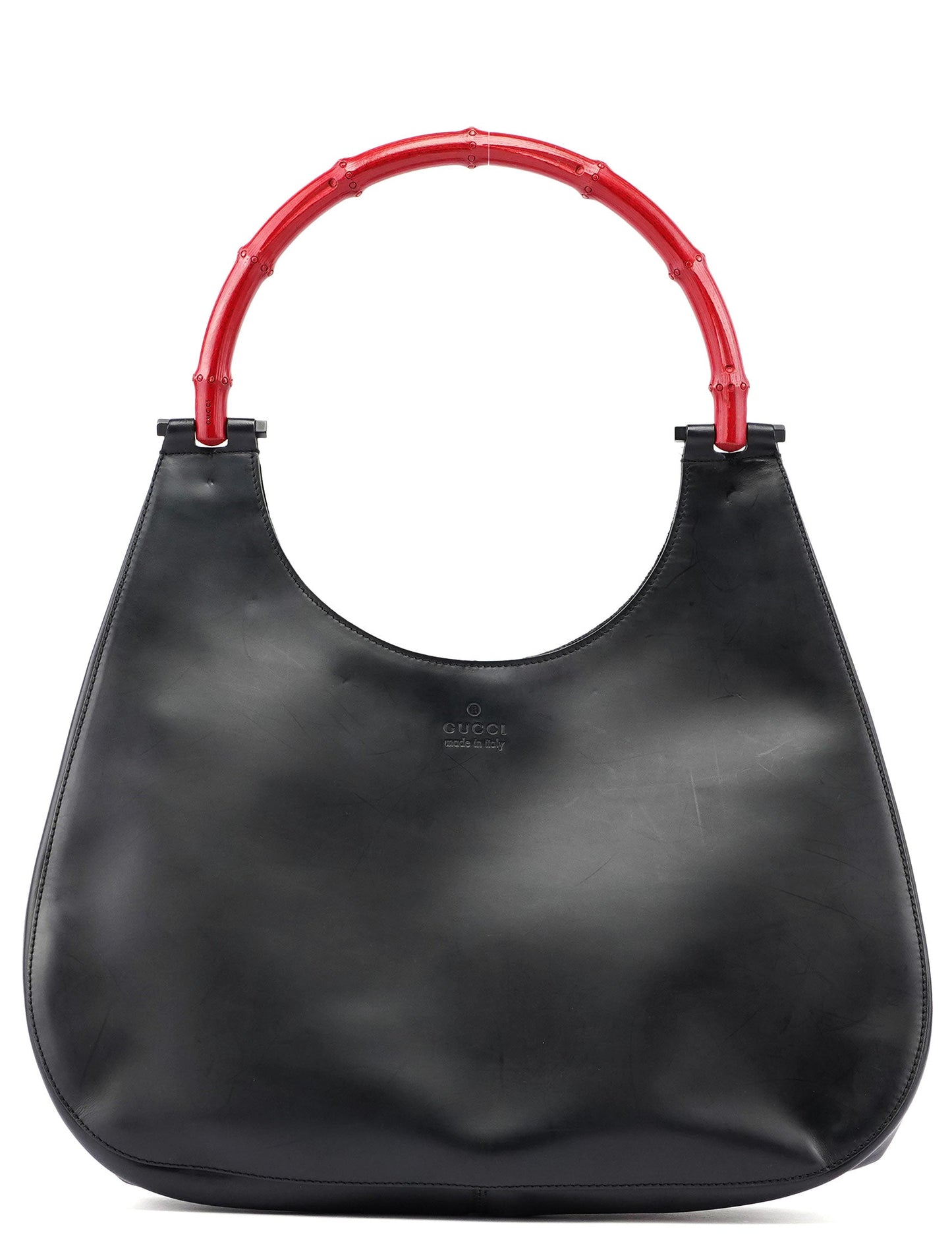 Black Red Bamboo Shoulder Bag