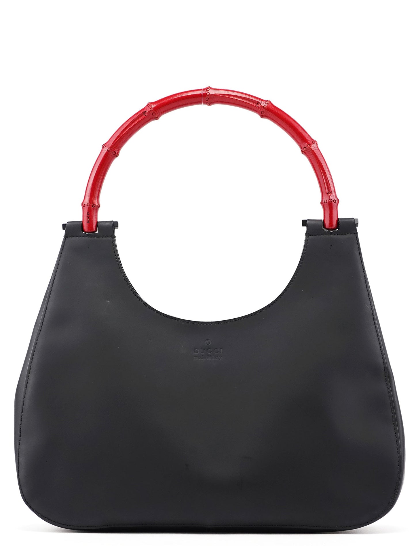 Black Red Bamboo Shoulder Bag