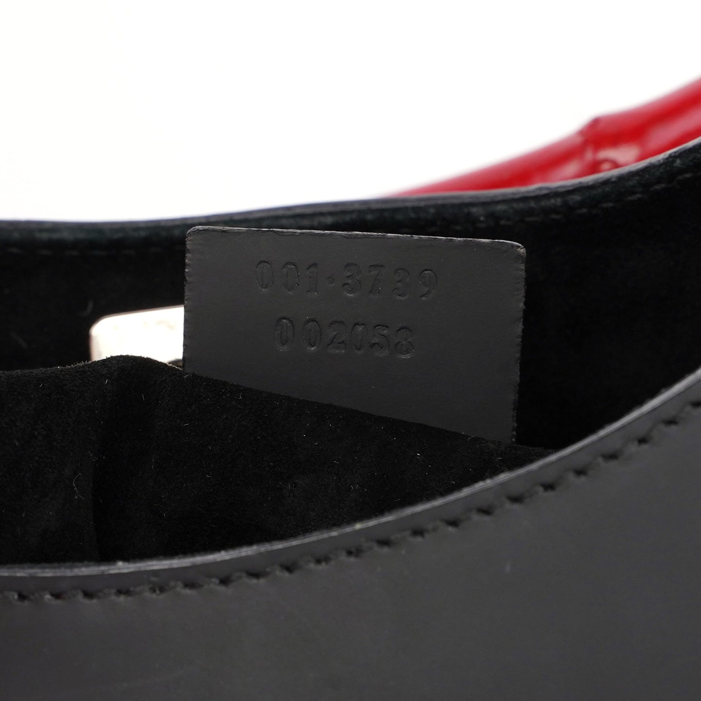 Black Red Bamboo Shoulder Bag