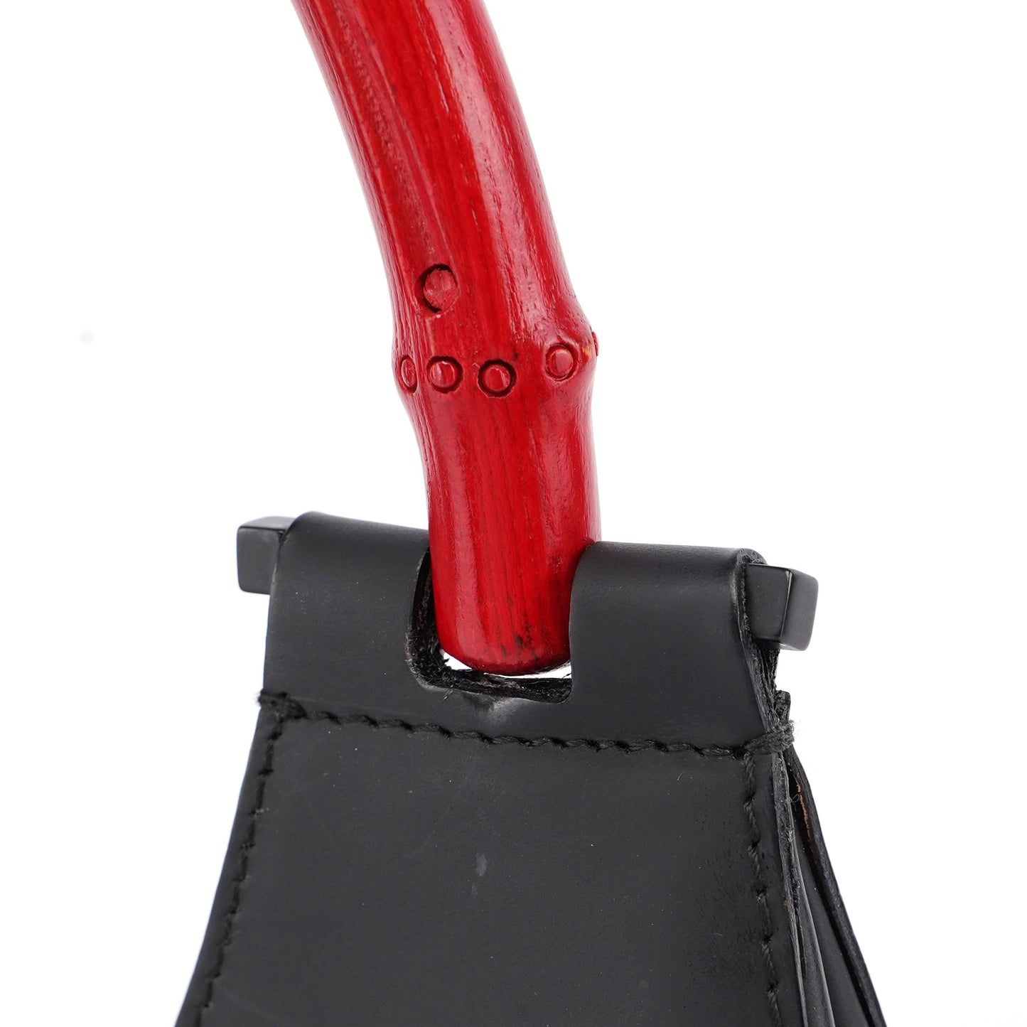 Black Red Bamboo Shoulder Bag