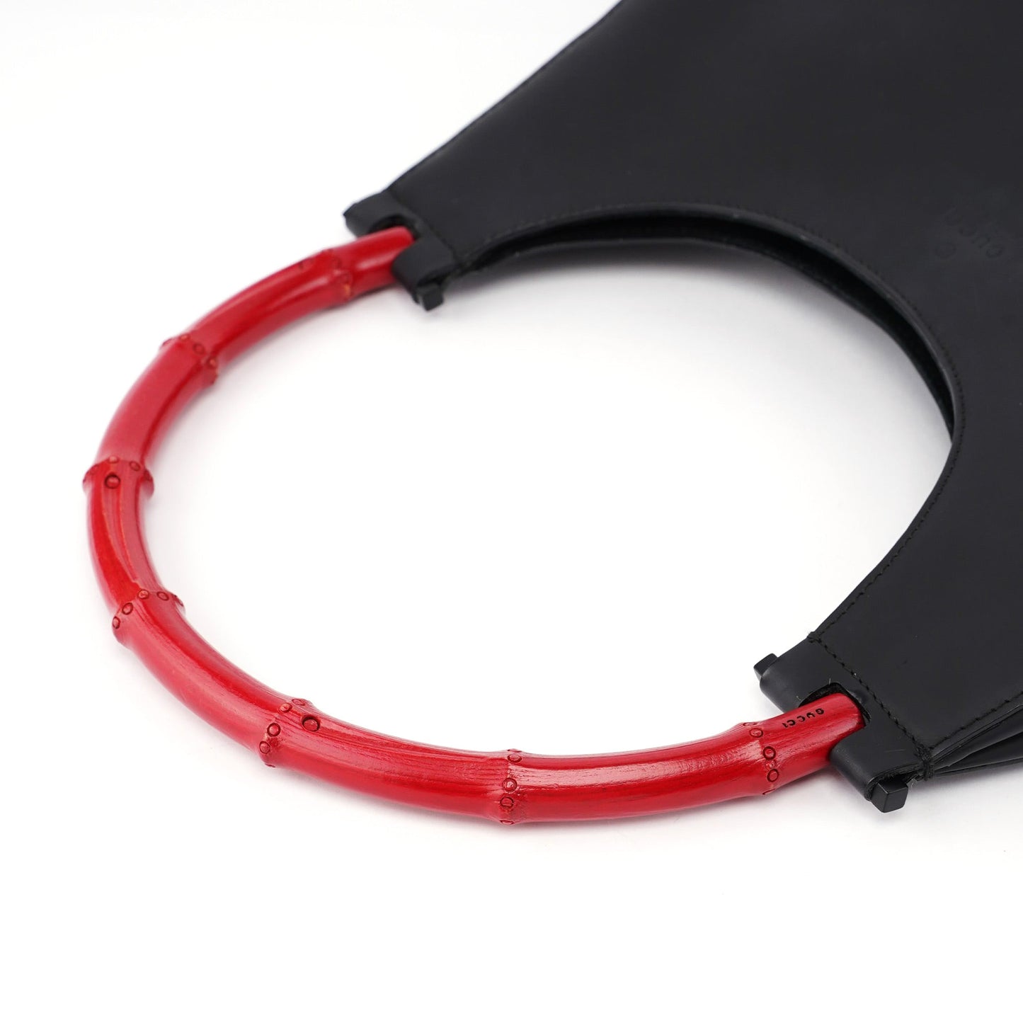 Black Red Bamboo Shoulder Bag