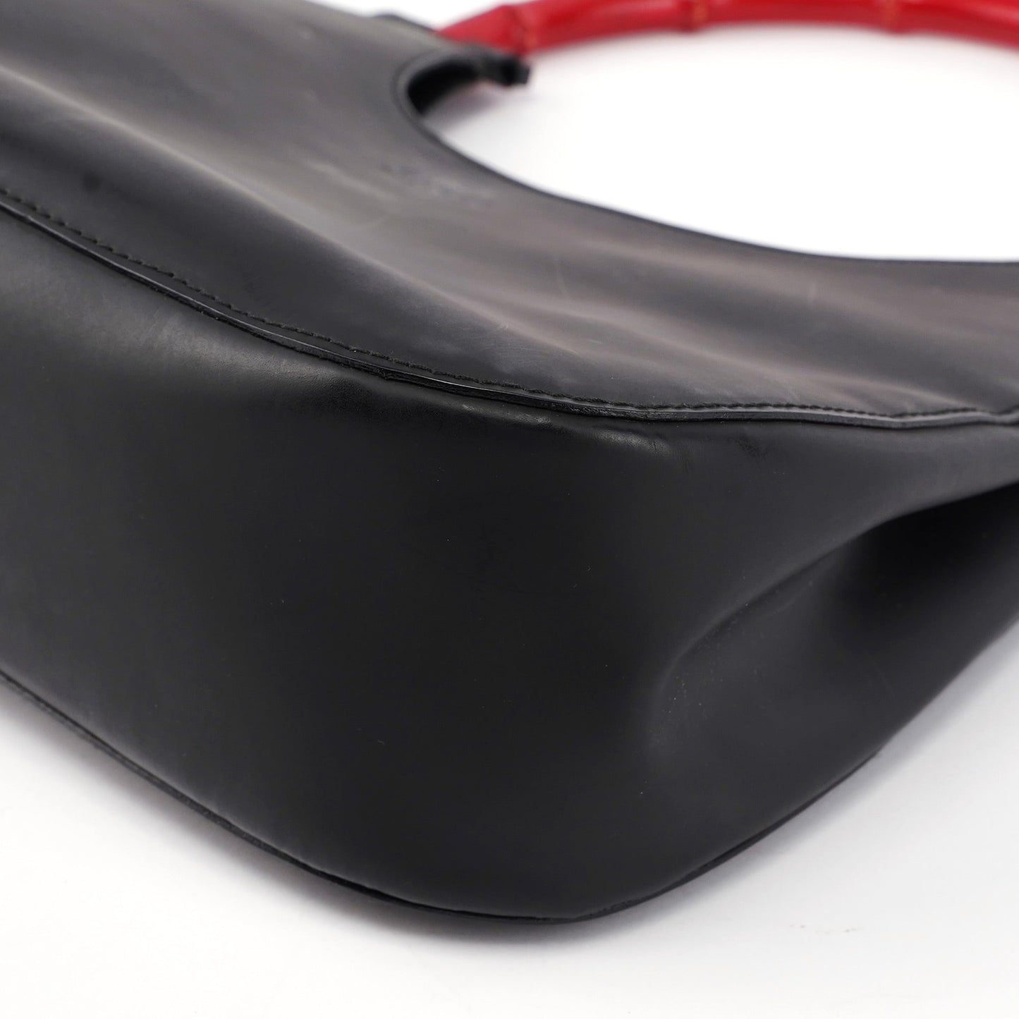 Black Red Bamboo Shoulder Bag