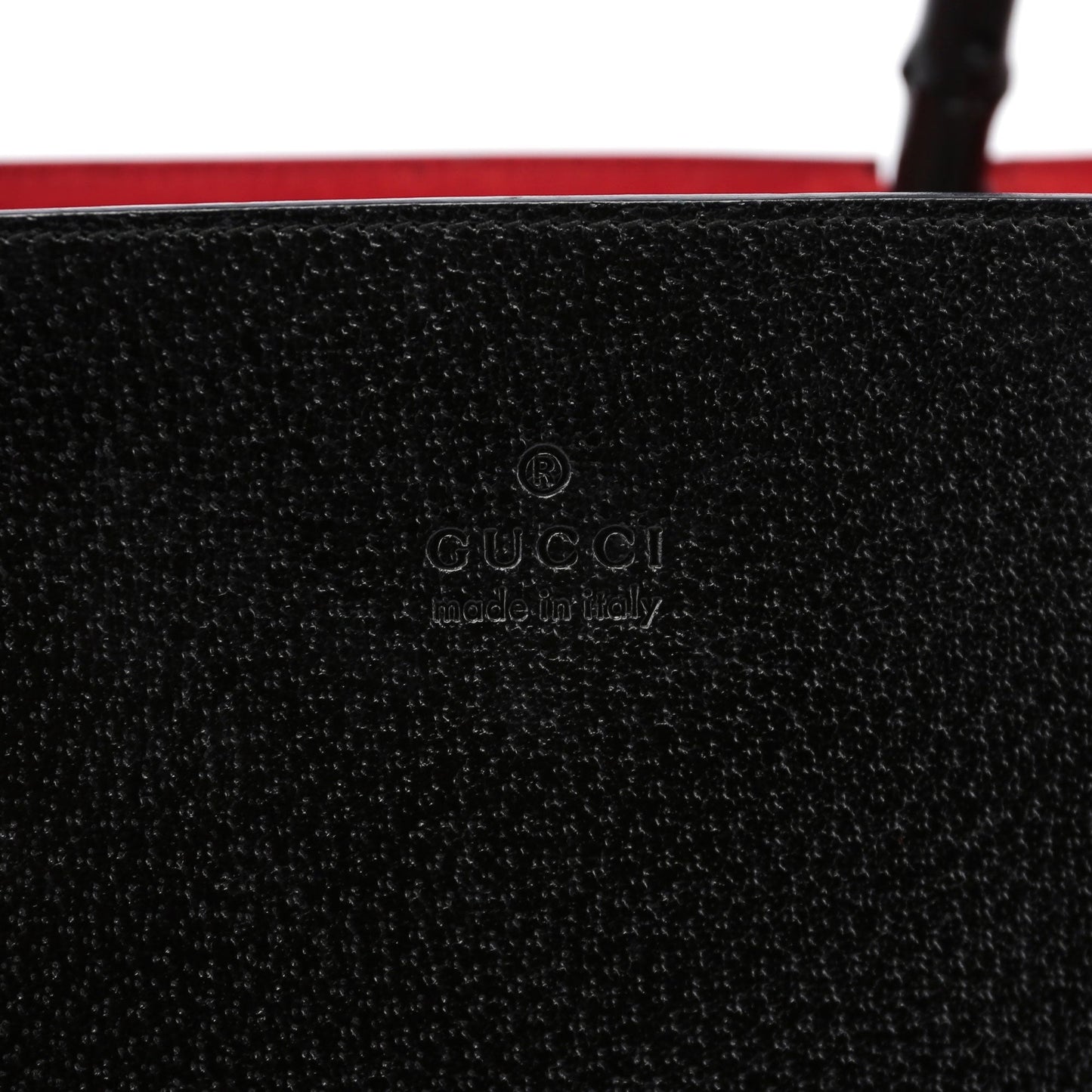 Black Red Bamboo Tote