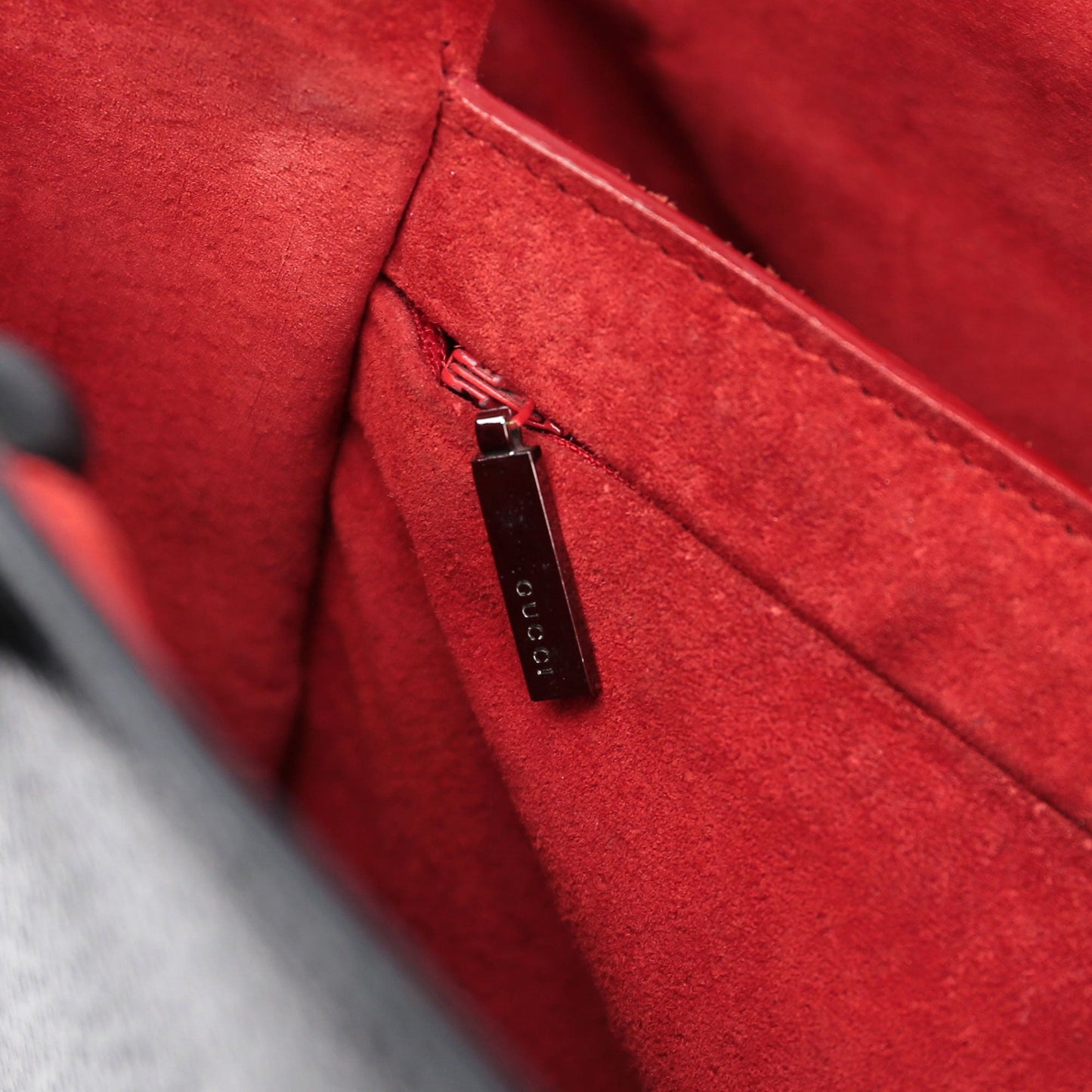 Black Red Bamboo Tote