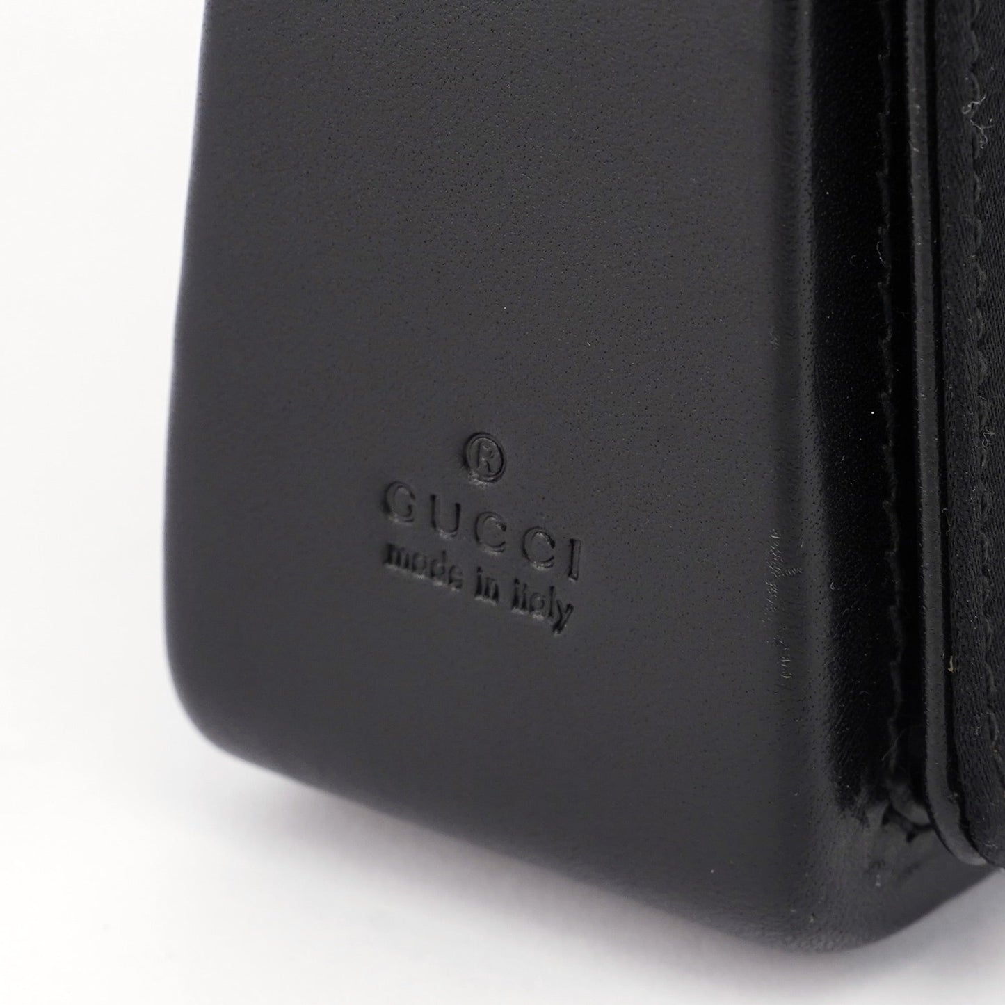 Black Satin Calfskin Mini Shoulder Bag