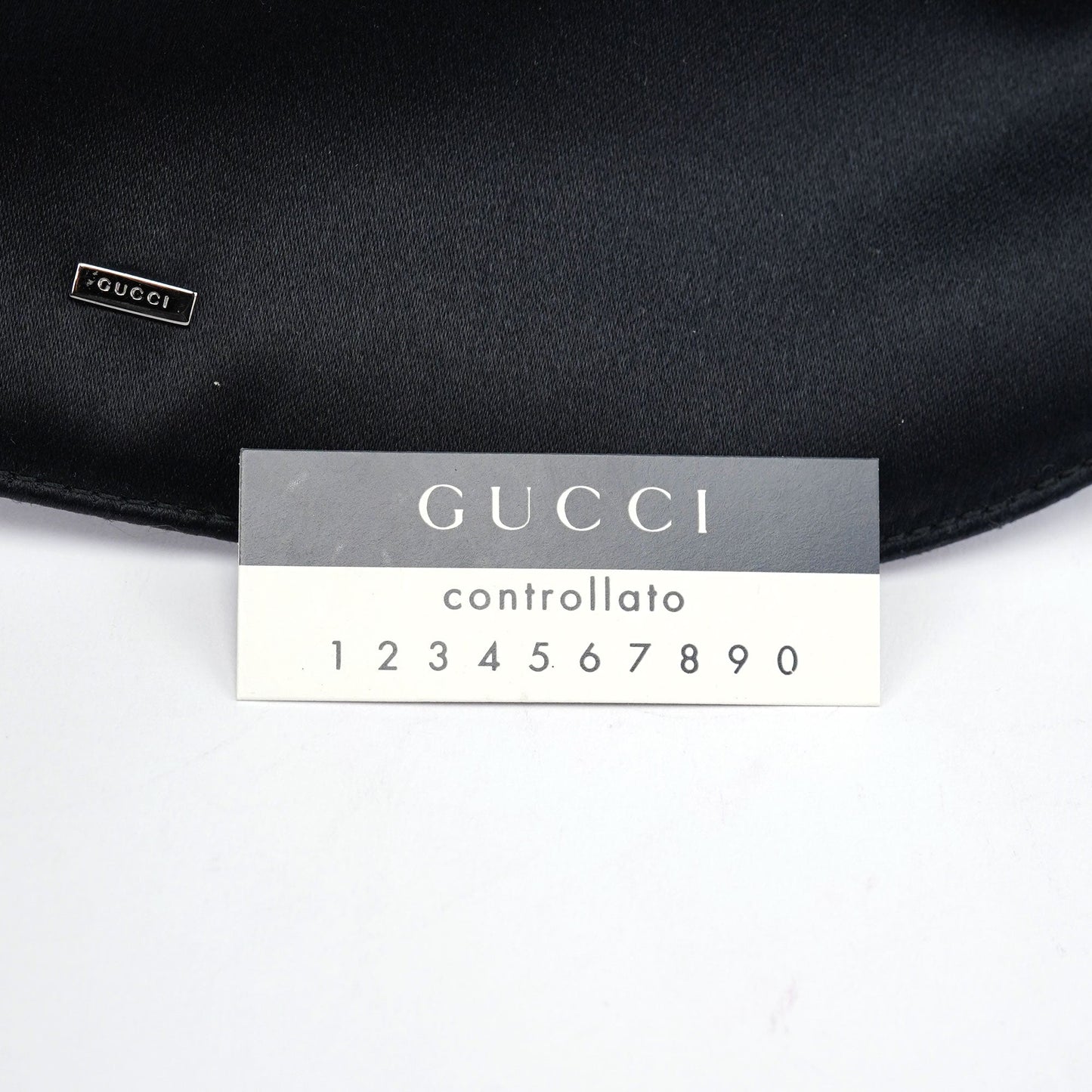 Black Satin Drawstring Shoulder Bag