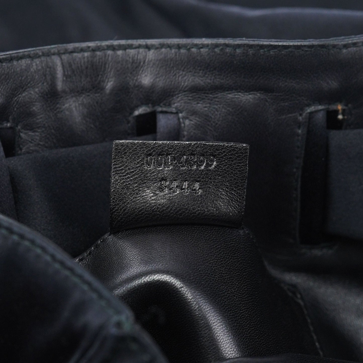 Black Satin Drawstring Shoulder Bag