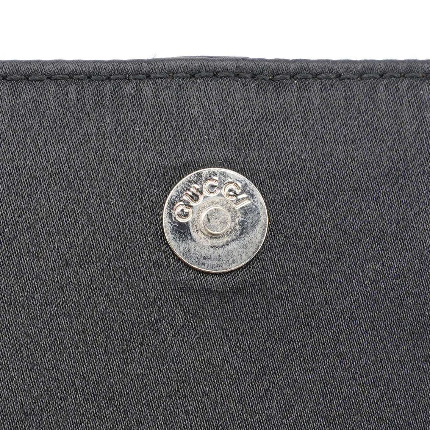 Black Satin Shoulder Bag