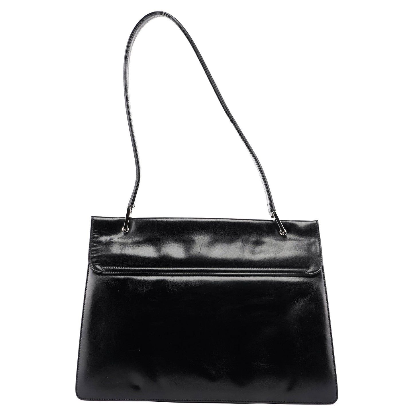 Black Silver Square G Shoulder Bag