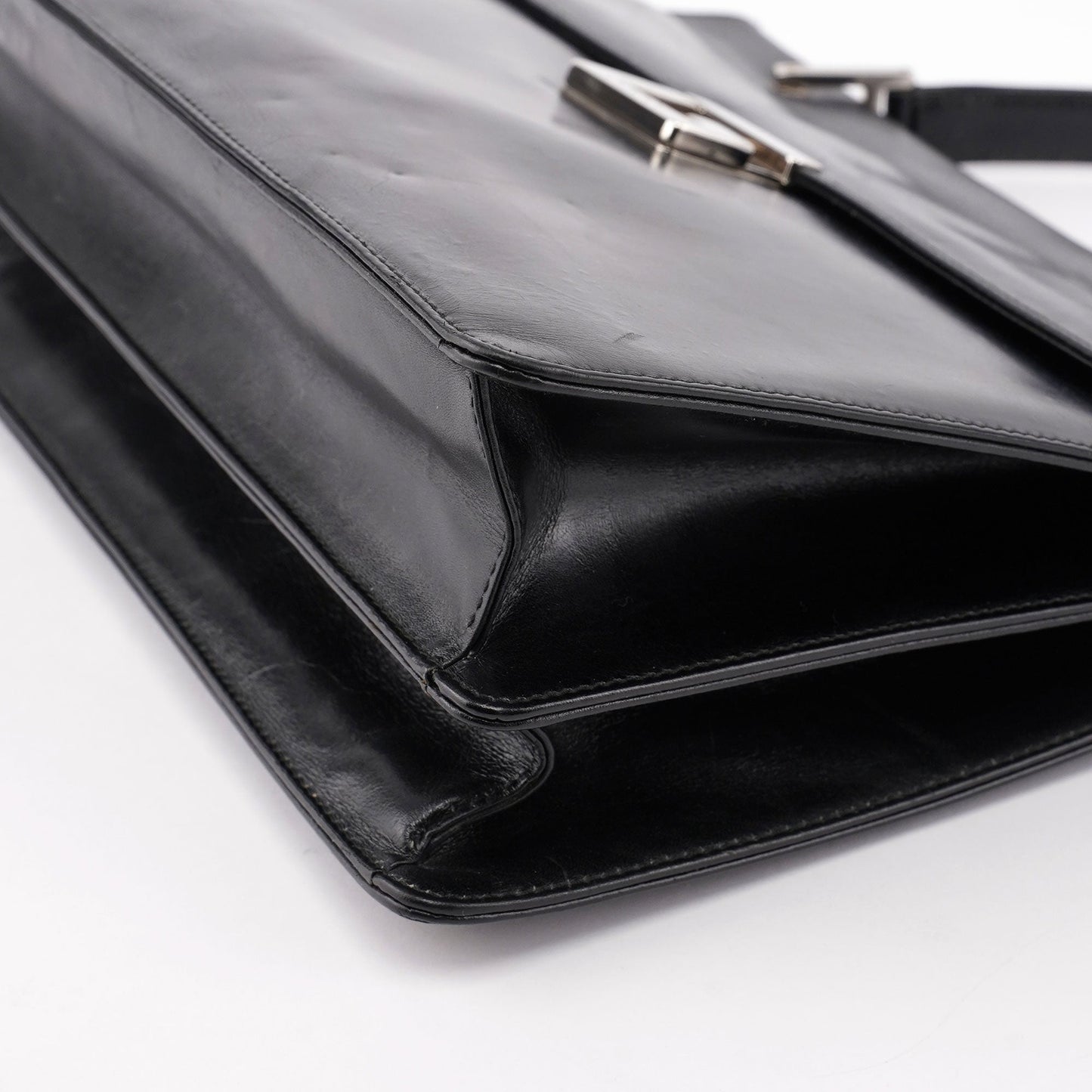 Black Silver Square G Shoulder Bag