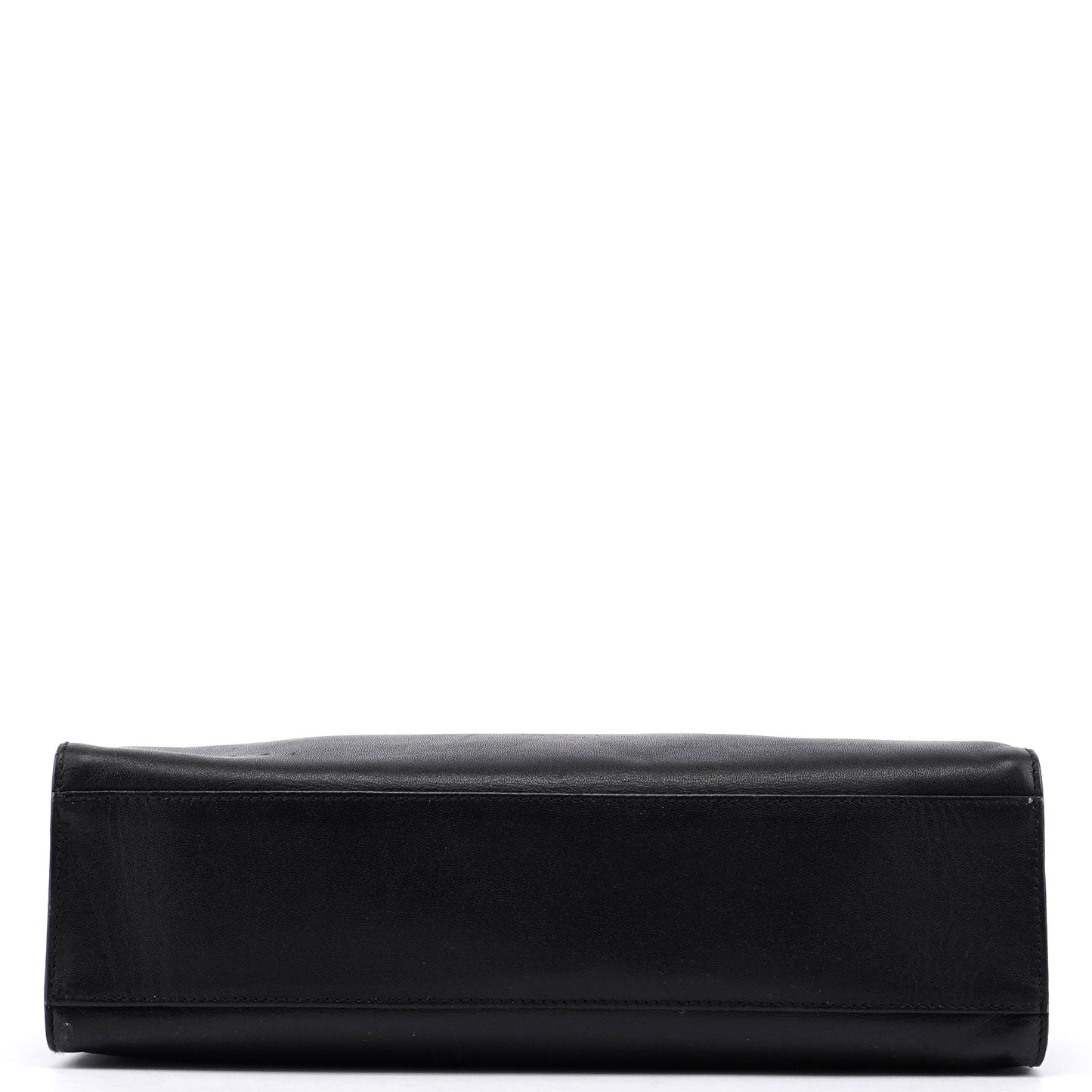 Black Square G Leather Small Tote