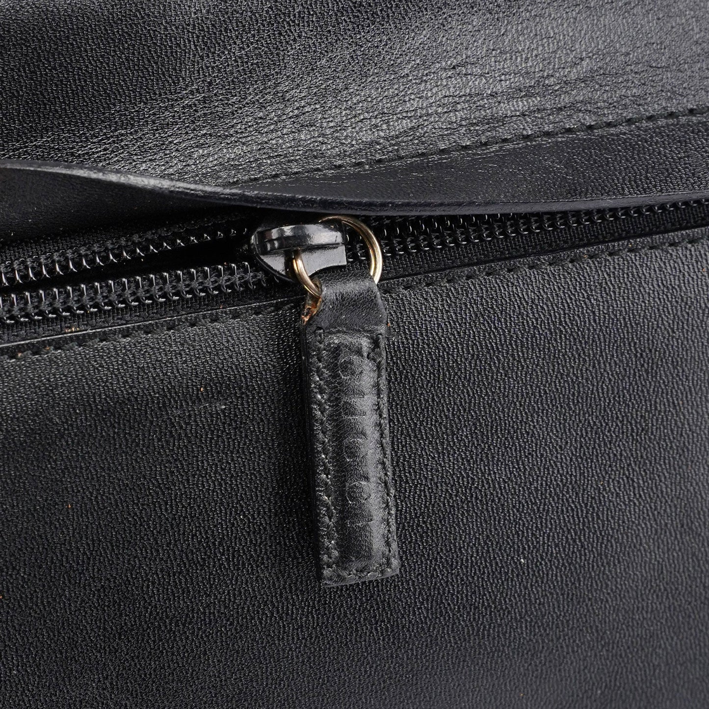 Black Square G Leather Small Tote