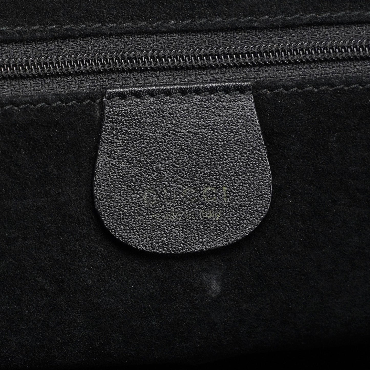 Black Square G Leather Small Tote