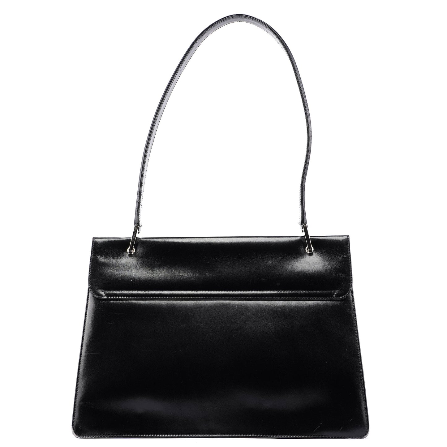 Black Square G Leather Tote