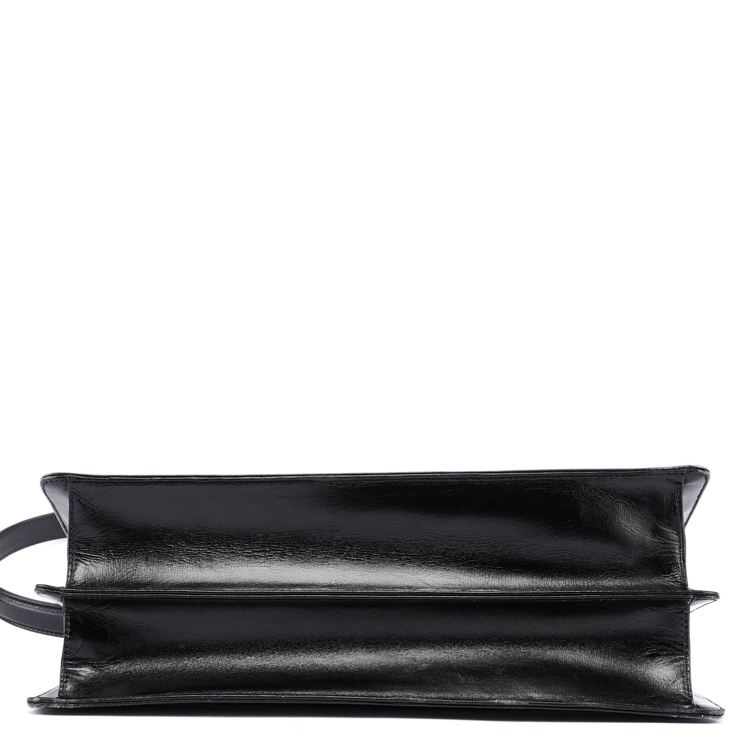 Black Square G Leather Tote