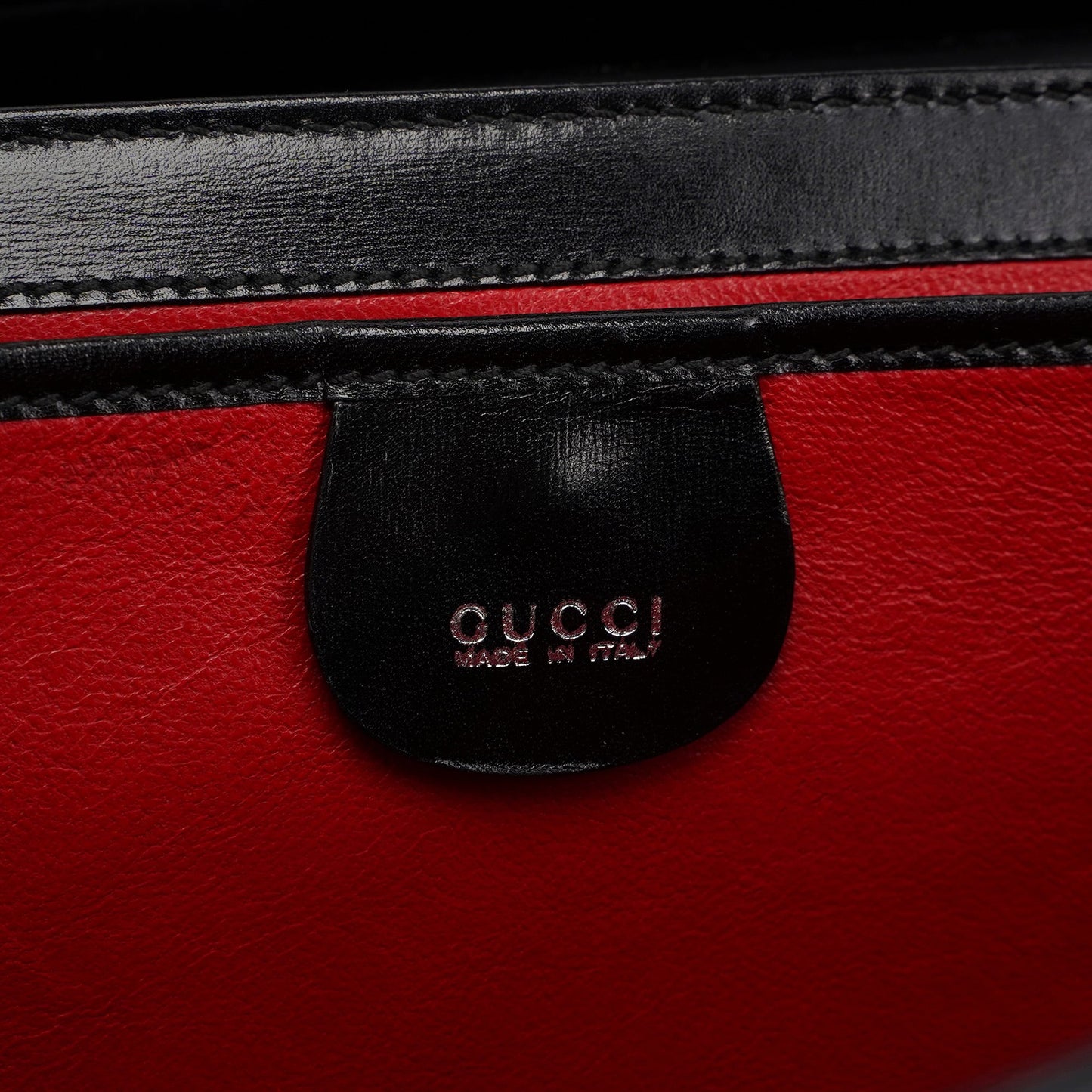 Black Square G Leather Tote