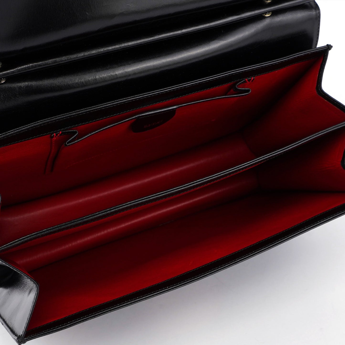 Black Square G Leather Tote