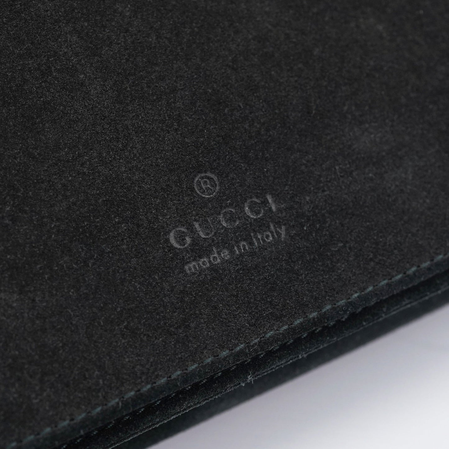 Black Suede Bamboo Flap Shoulder Bag