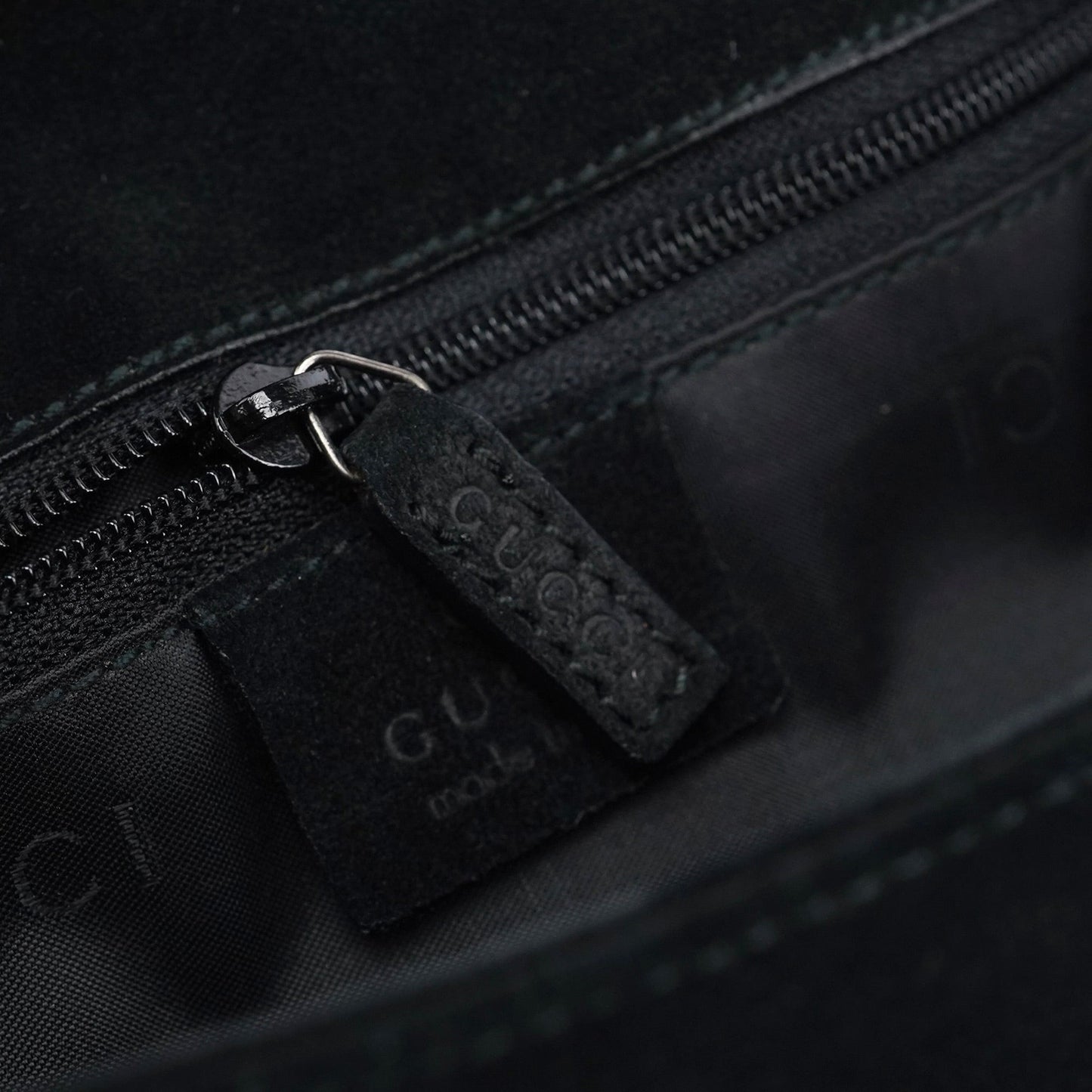 Black Suede Bamboo Flap Shoulder Bag