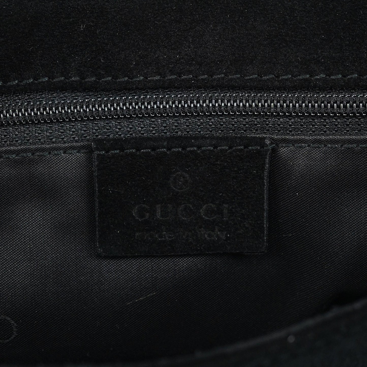 Black Suede Bamboo Flap Shoulder Bag