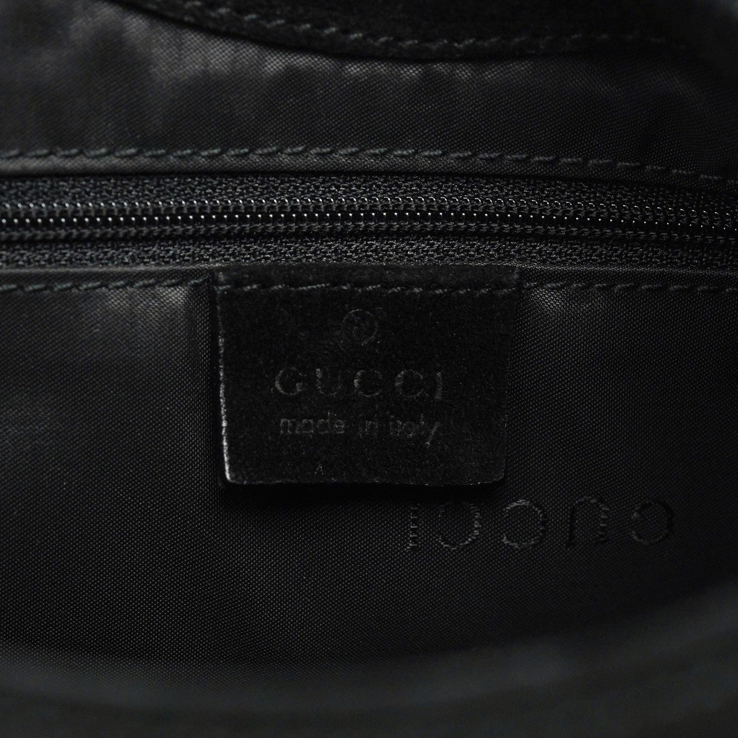 Black Suede Bamboo Hobo Shoulder Bag