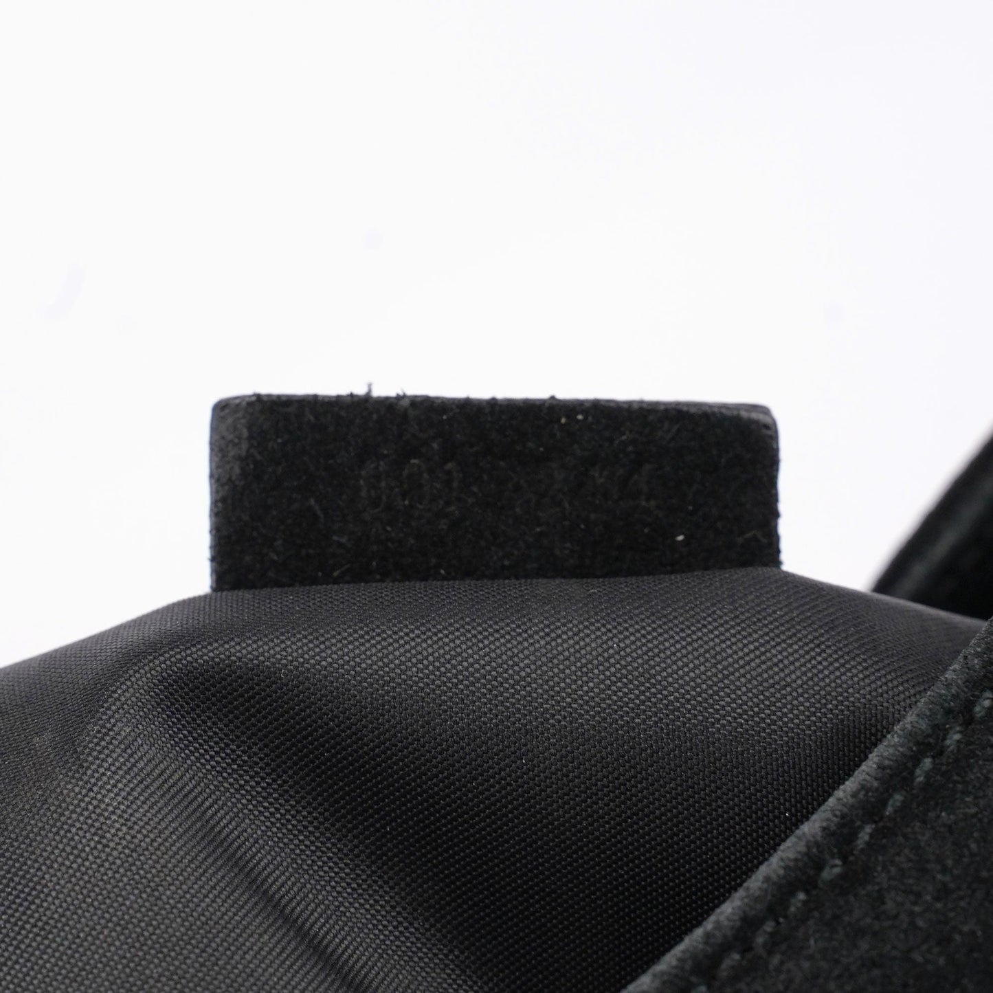 Black Suede Bamboo Hobo Shoulder Bag