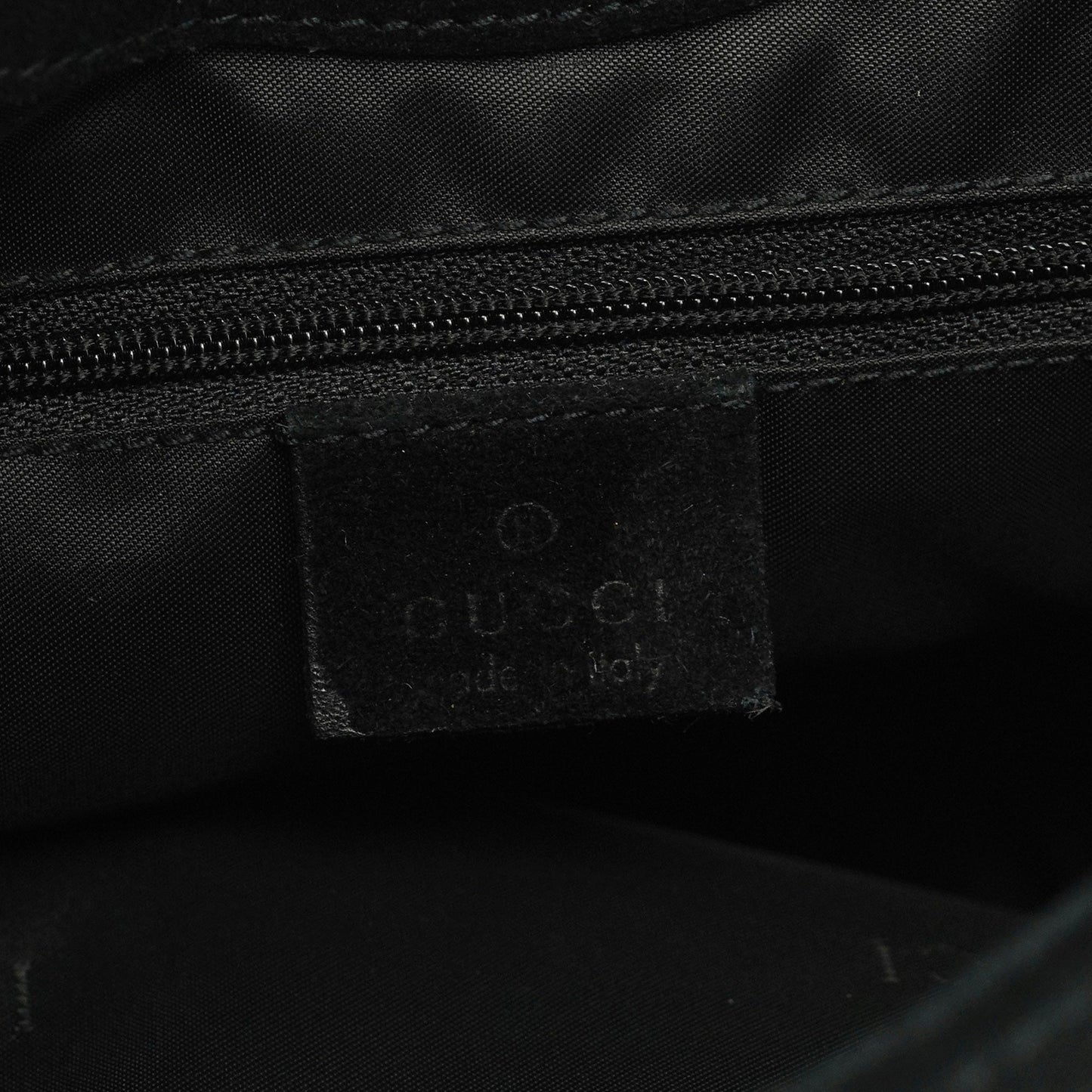 Black Suede Bamboo Shoulder Bag